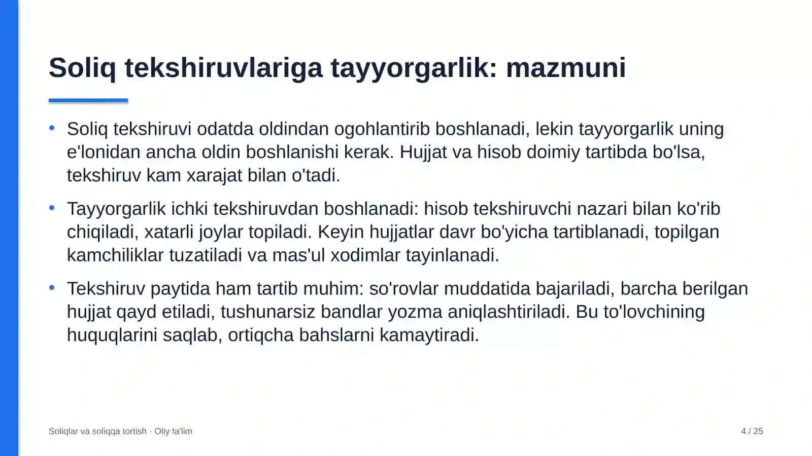 autsorsing kompaniyalarida soliq tekshiruvlariga tayyorgarlik 5003 4