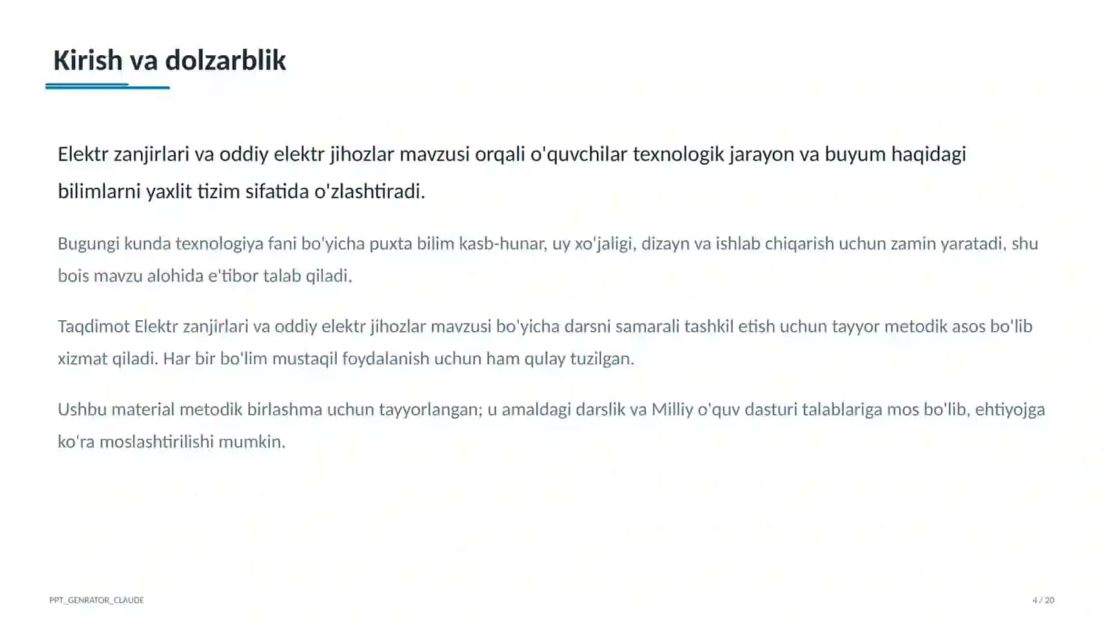 Elektr zanjirlari va oddiy elektr jihozlar (7-sinf) 4