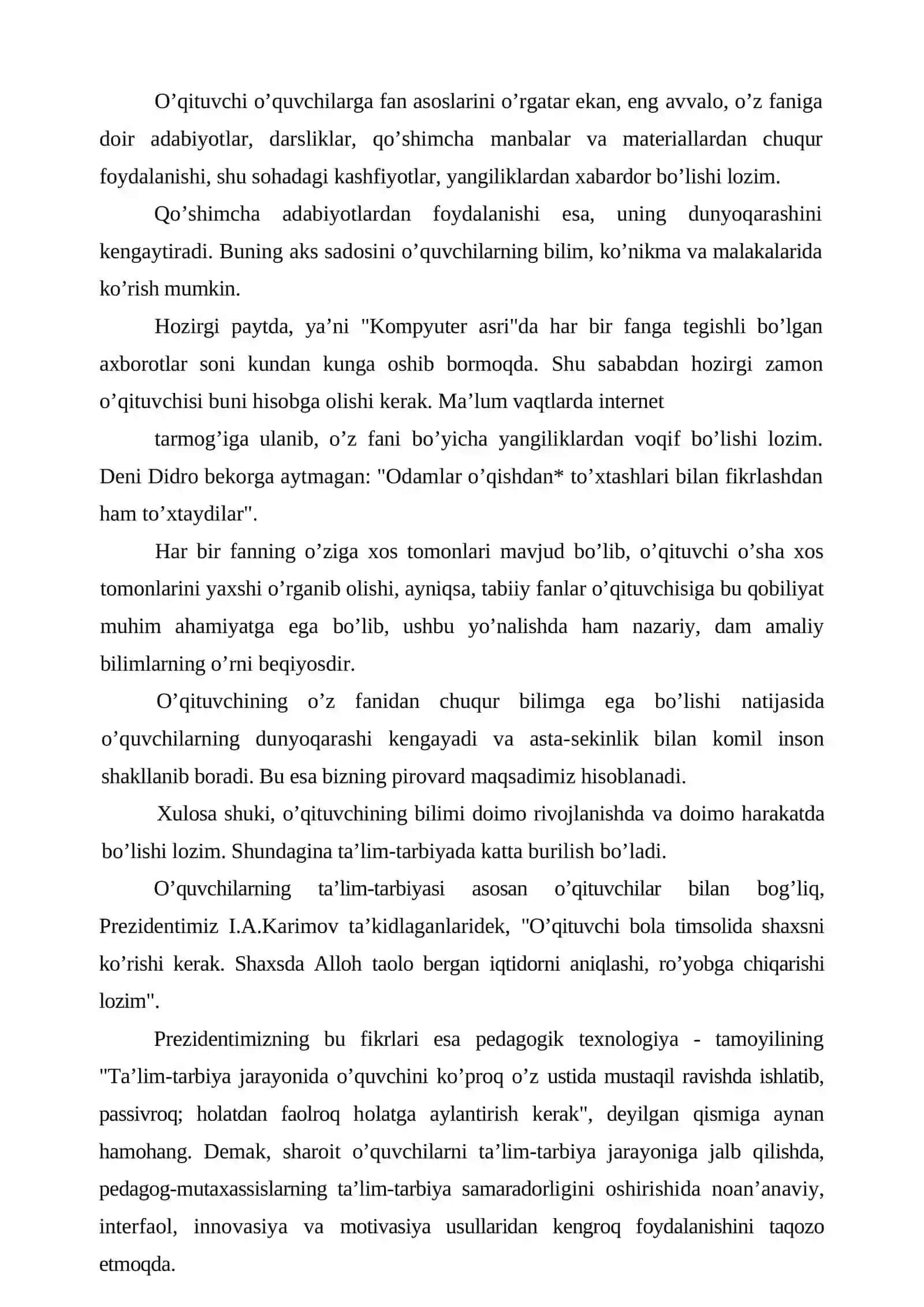 BOSHLANG’ICH SINF O’QUVCHILARIDA BILISHGA OID QIZIQISHLARINI RIVOJLANTIRISH 4