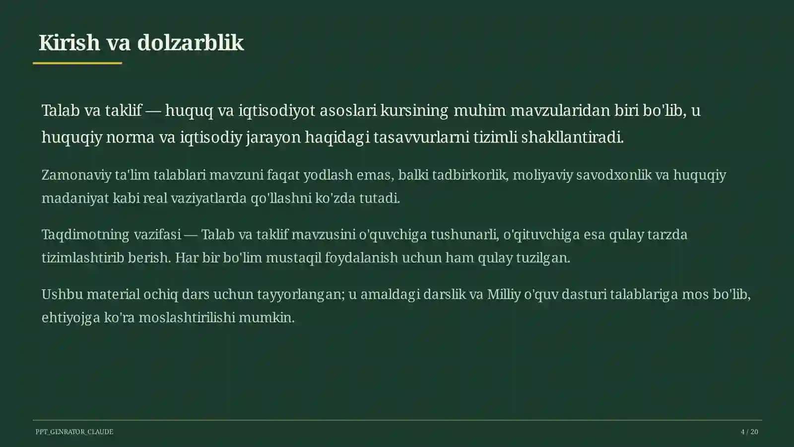 Talab va taklif (9-sinf) 4