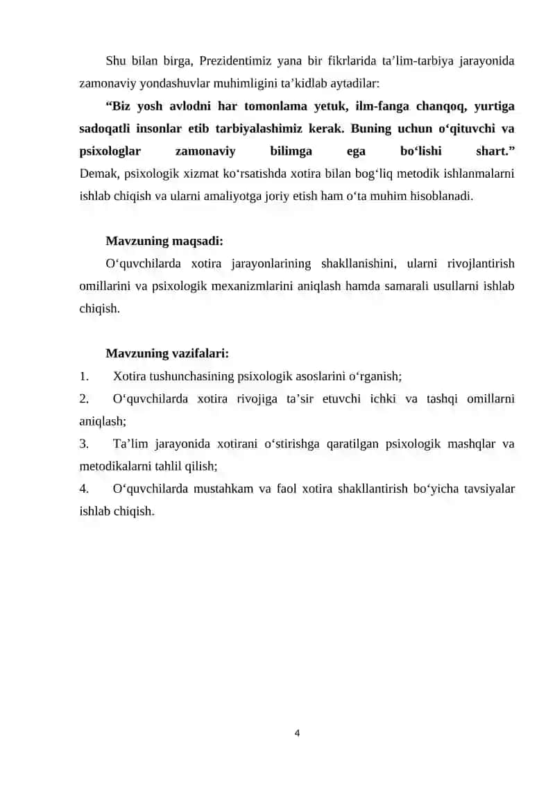 Xotirada xotirani o‘stirishning psixologik xususiyatlari 4