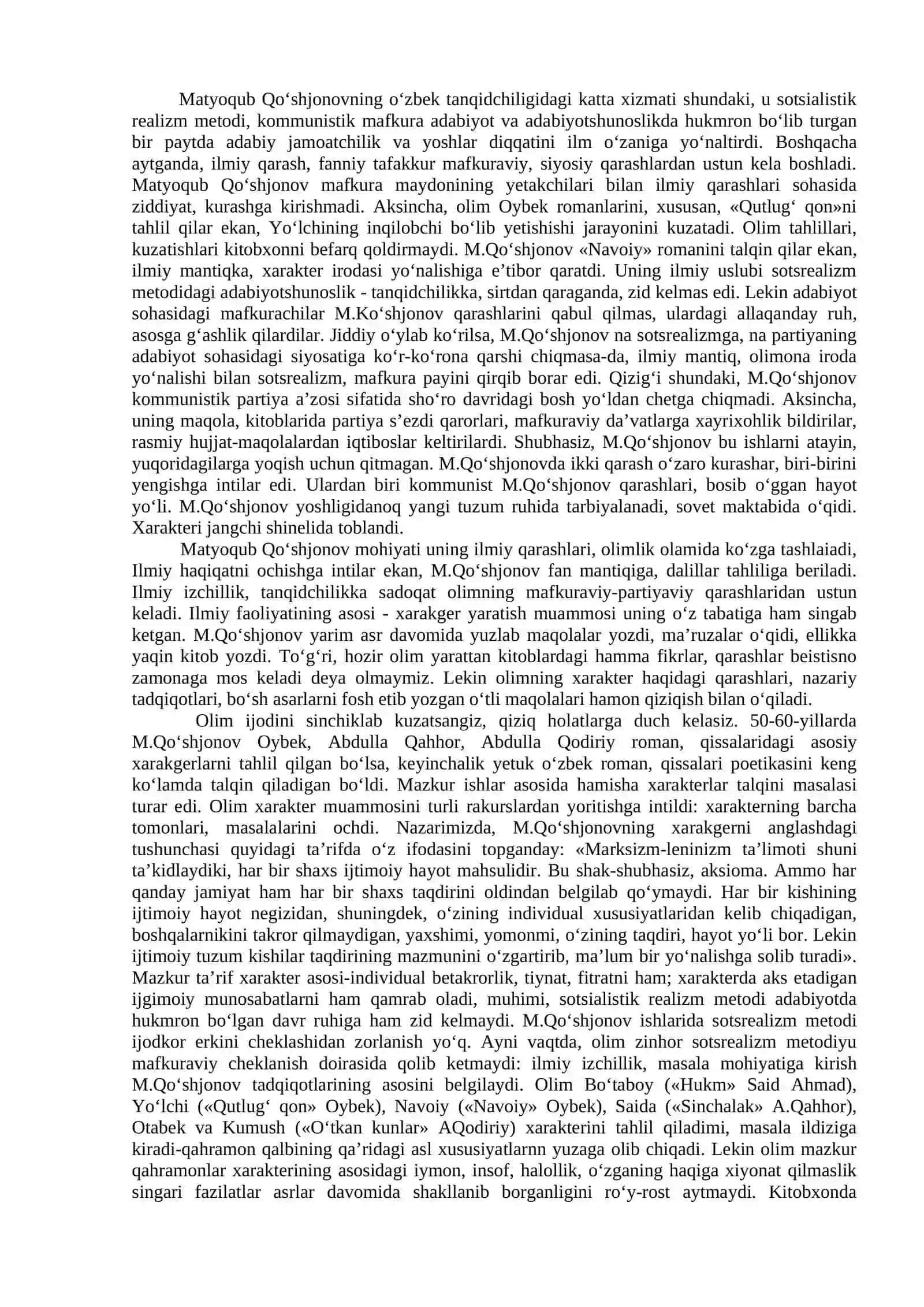 Adabiy tanqid badiiy mahorat va realizm (1960-1980 yillar) 4