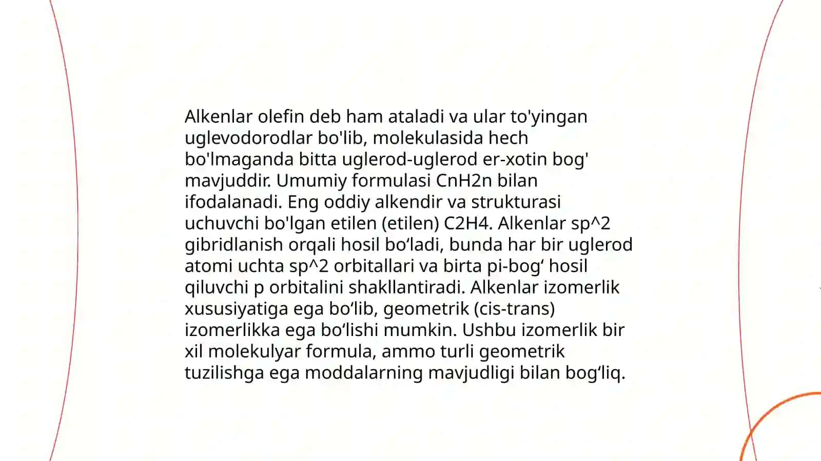 Toʻyinmagan uglevadarodlarning olinish va xossalari 4