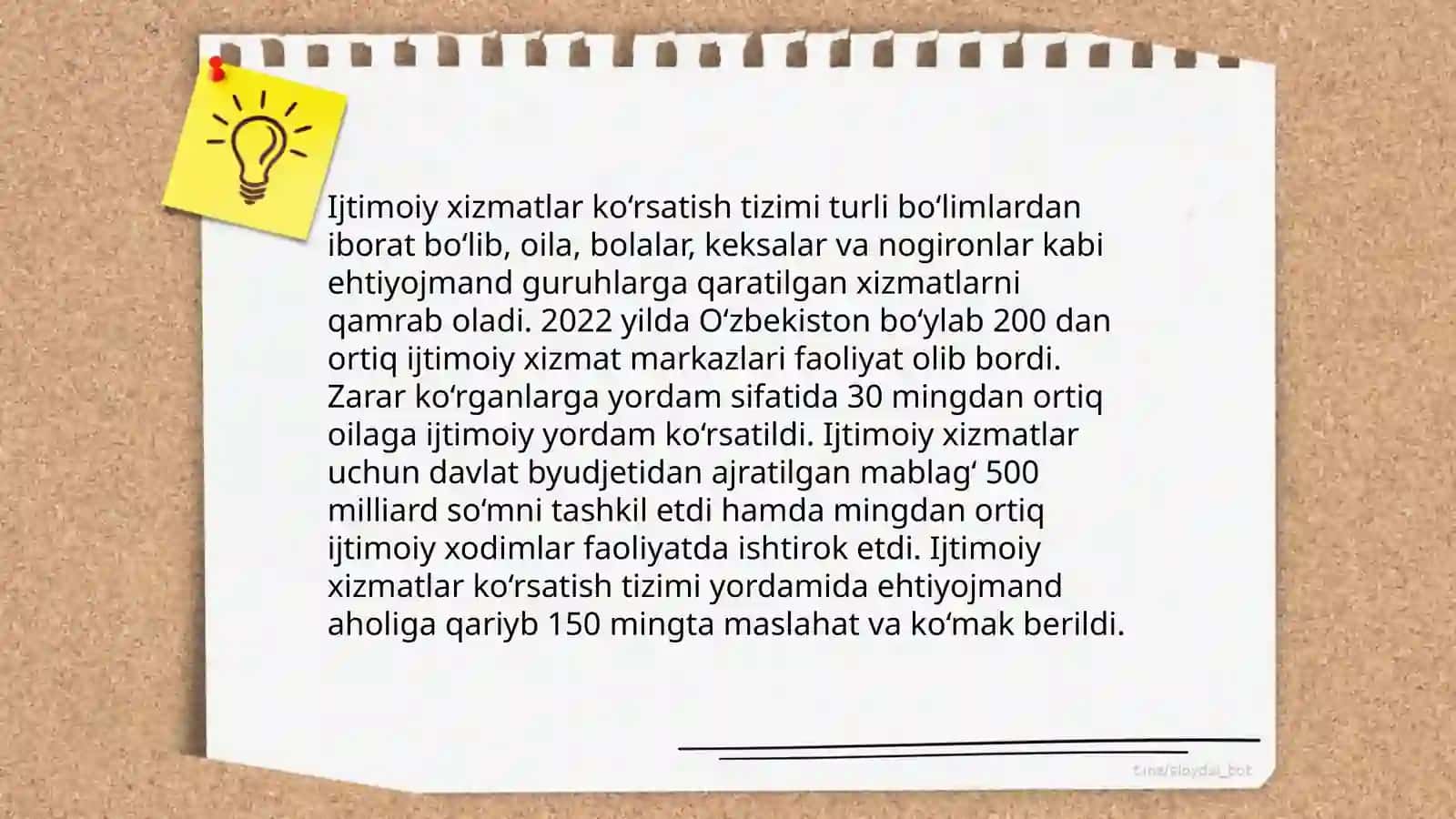 Õzbekistonda ijtimoiy xizmatlar tizimning holati va rivojlanish istiqbollari 4
