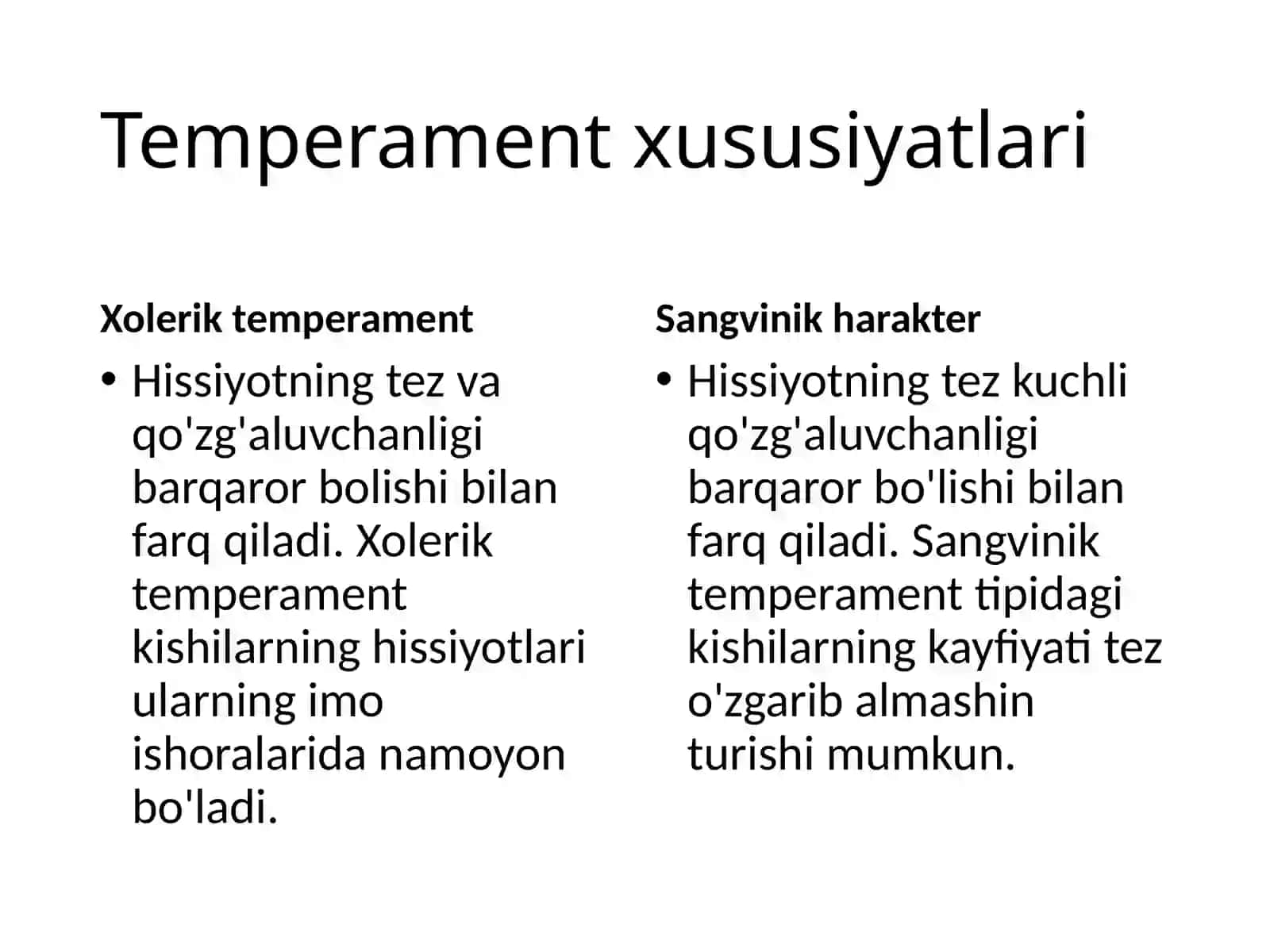 Temperament haqida tushuncha 4