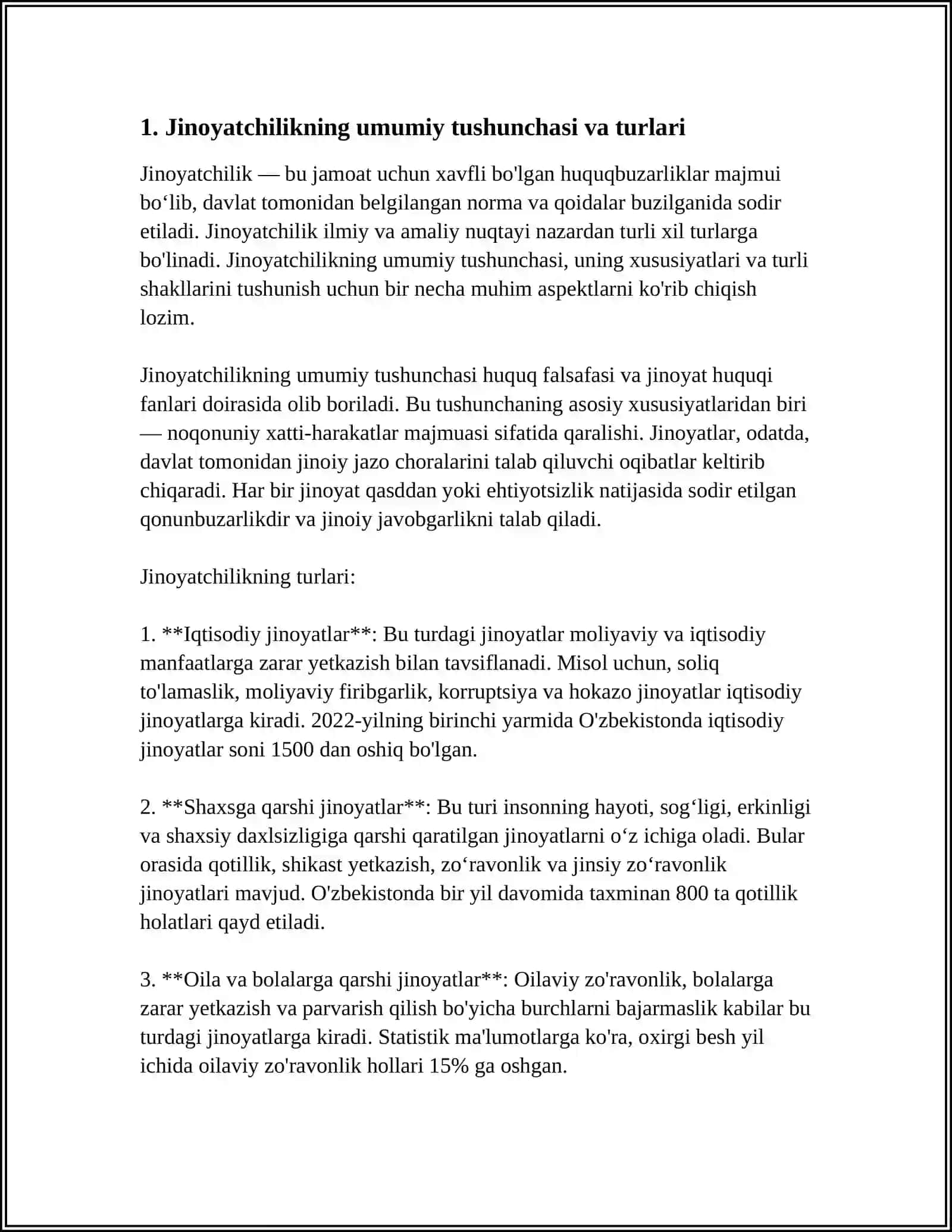TERGOV QILISHGA YOKI SUD ISHLARINI HAL ETISHGA ARALASHISH BILAN BOG‘LIQ JINOYATCHILIKNING KRIMINOLOGIK TAVSIFI VA OLDINI OLISH 4