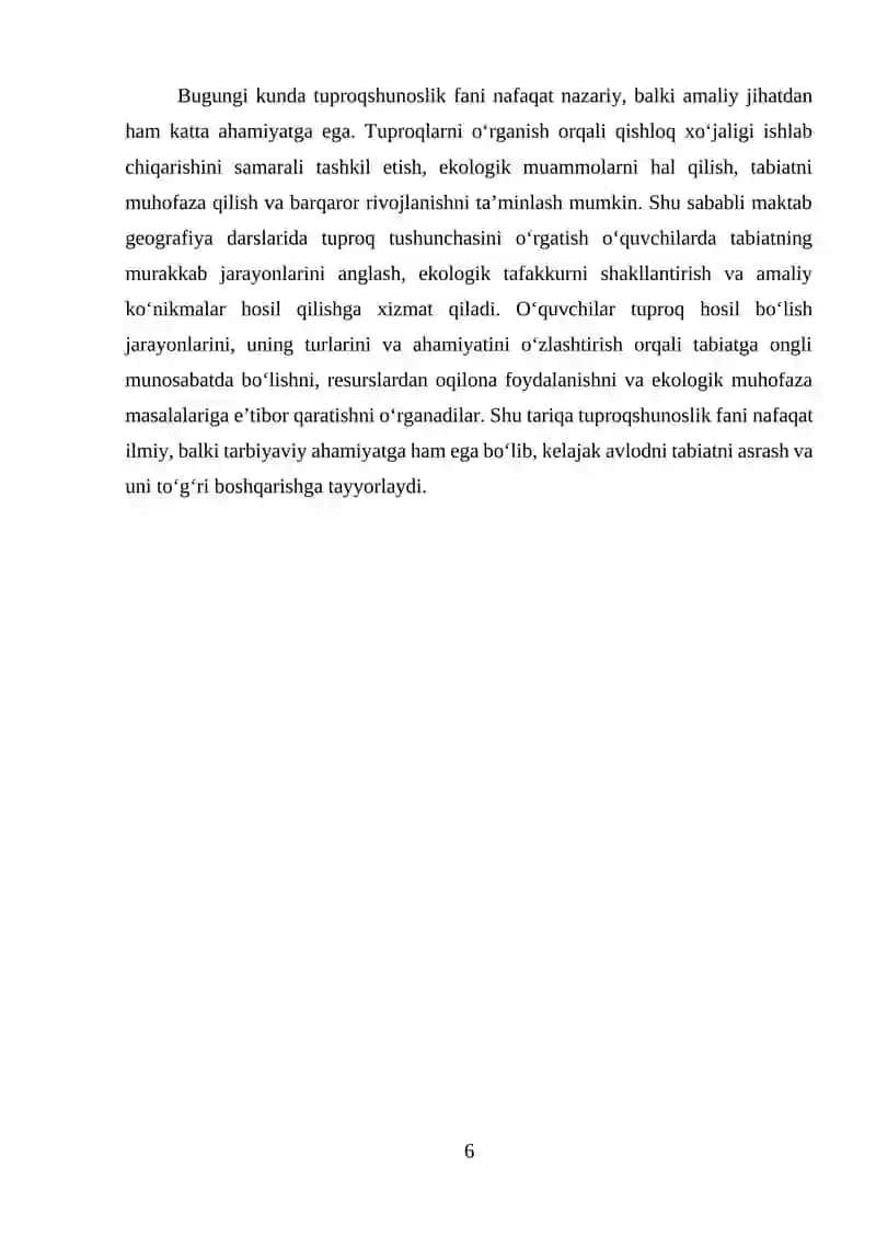 Geografiya darslarida tuproqlar mavzusini o’qitish metodikasi 4