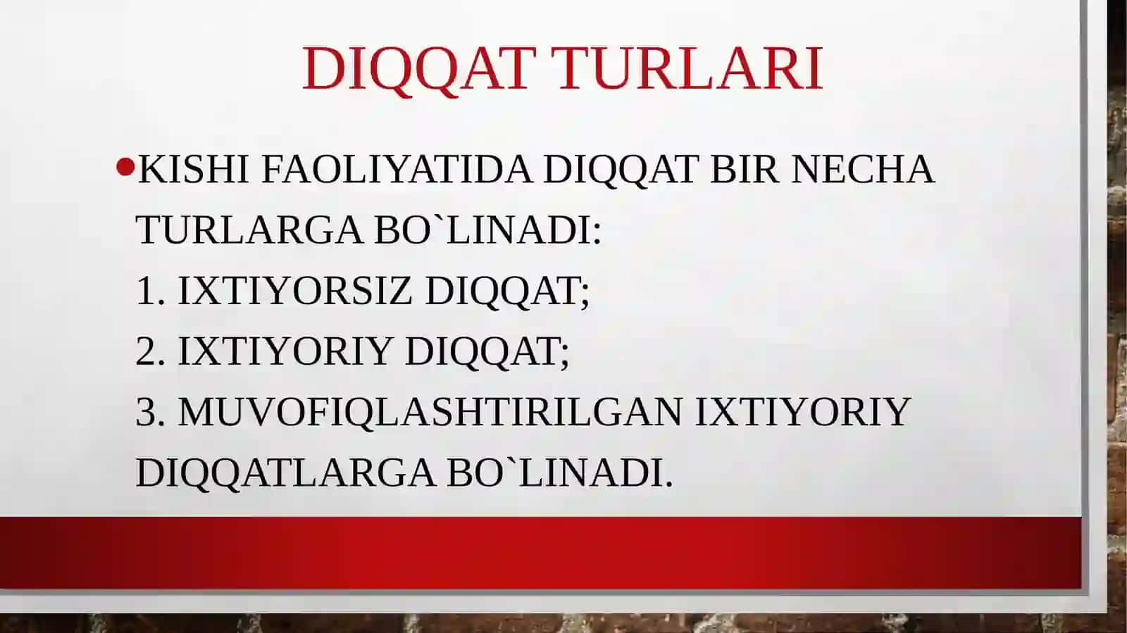 Diqqat va uning turlari 4