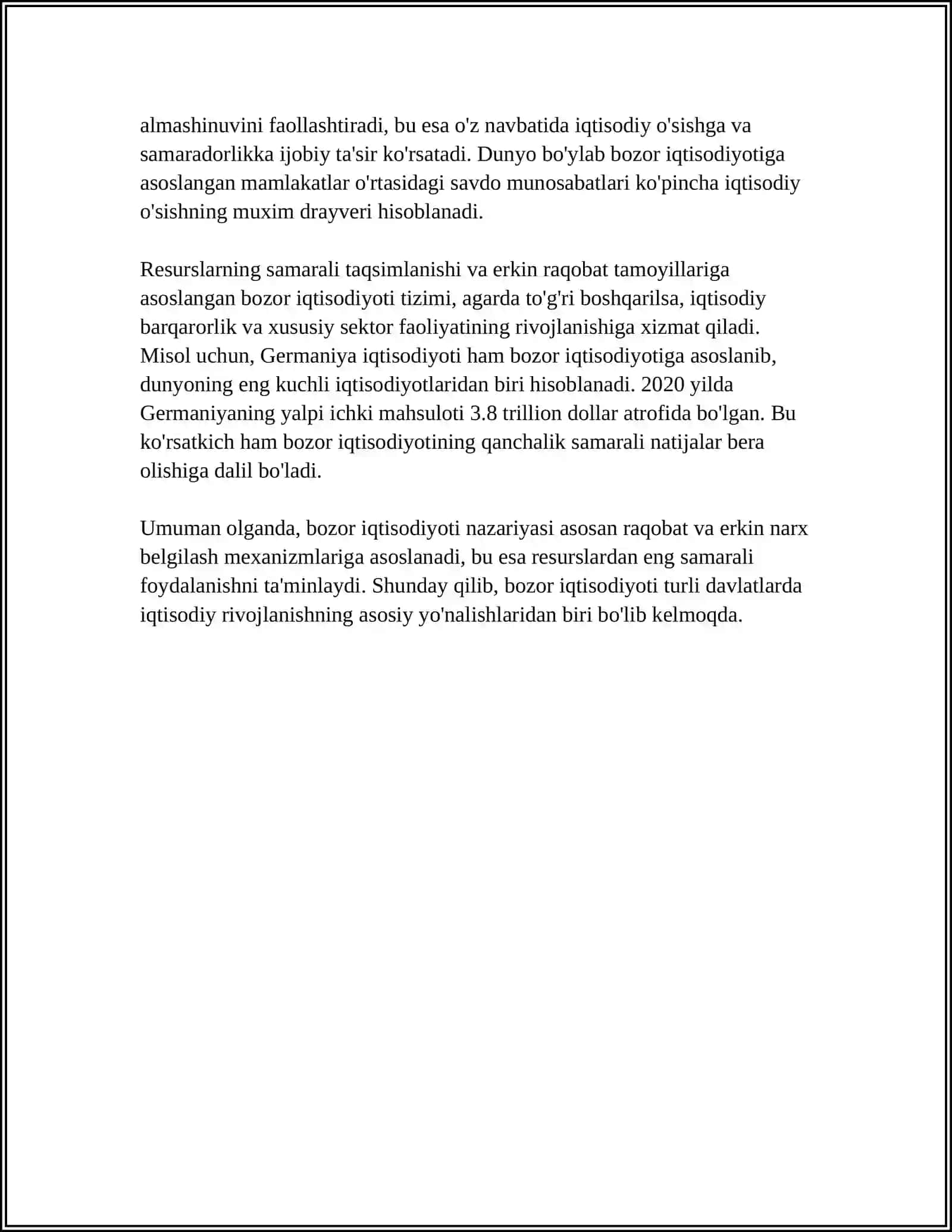 O‘ZBEKISTONDA BOZOR IQTISODIYOTINI SHAKLLANTIRISH NAZARIYASI 4