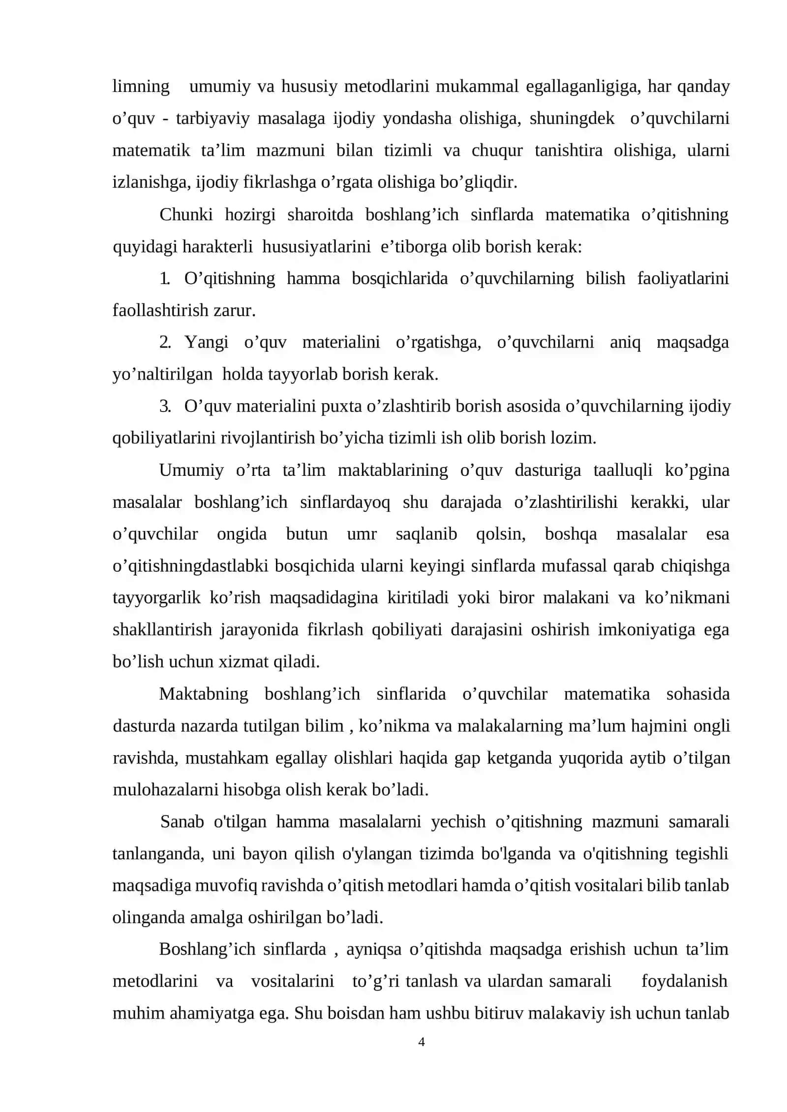 Matematika darslarida ko’rgazmali qurollardan foydalanish metodikasi 4