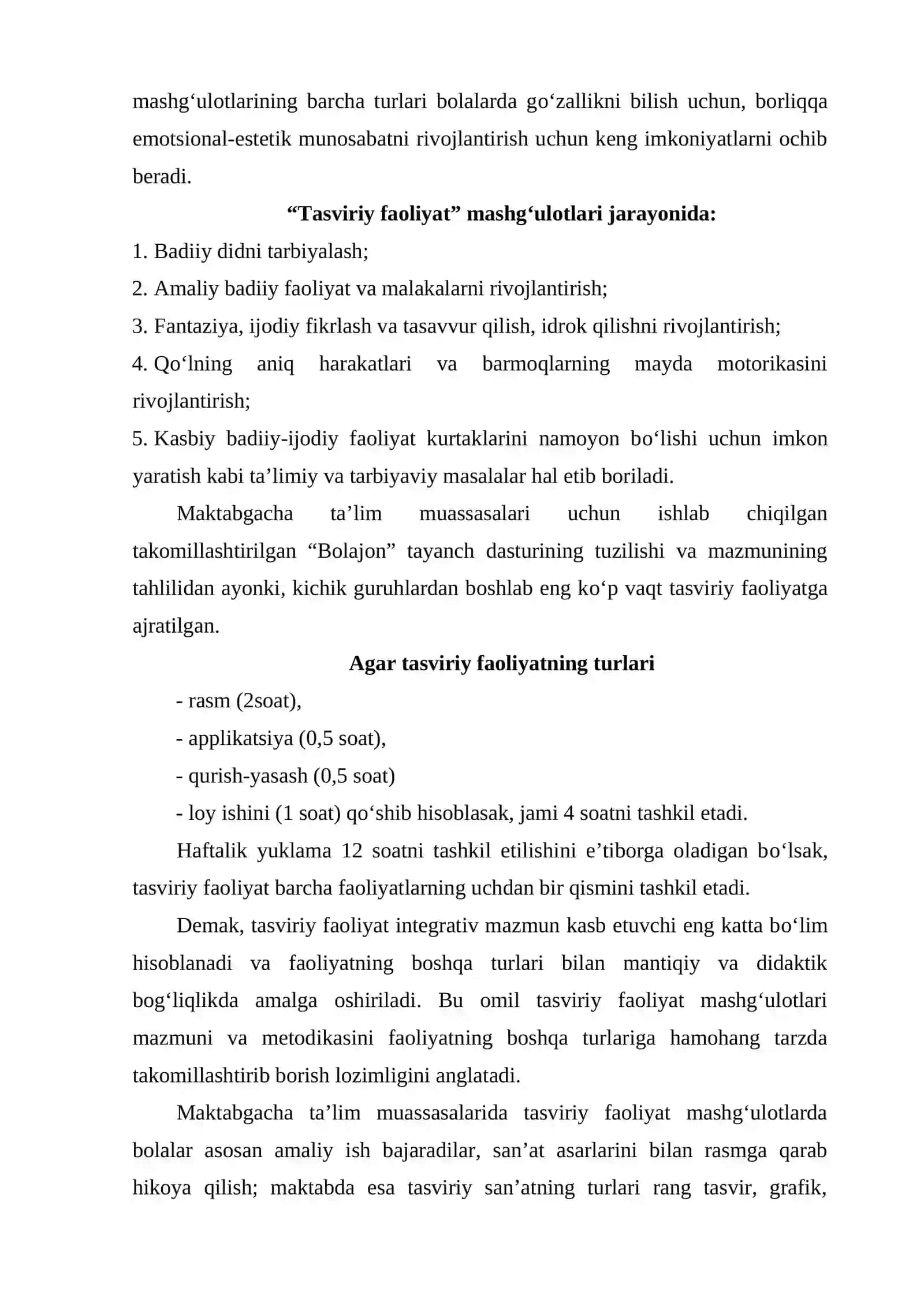 Maktabgacha yoshdagi bolalarni tasviriy faoliyat  jarayonidagi idrokini rivojlanishi 4