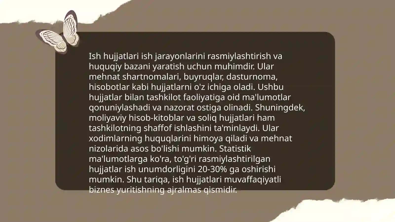 Ish hujjatlari haqida umumiy tushuncha 4