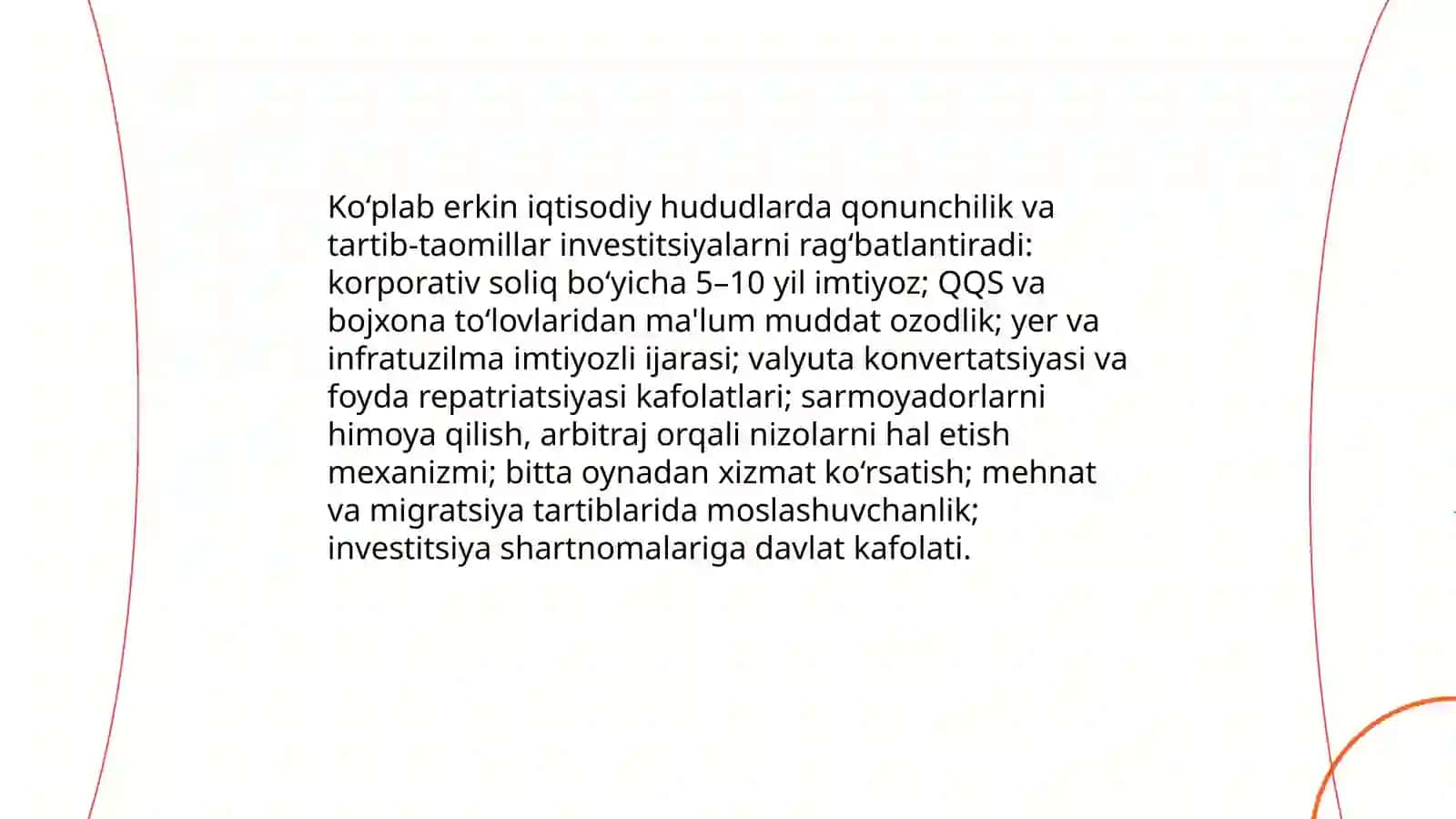 Erkin iqtisodiy hududlarning investitsiyalarni jalb etishda iqtisodiy roli 4