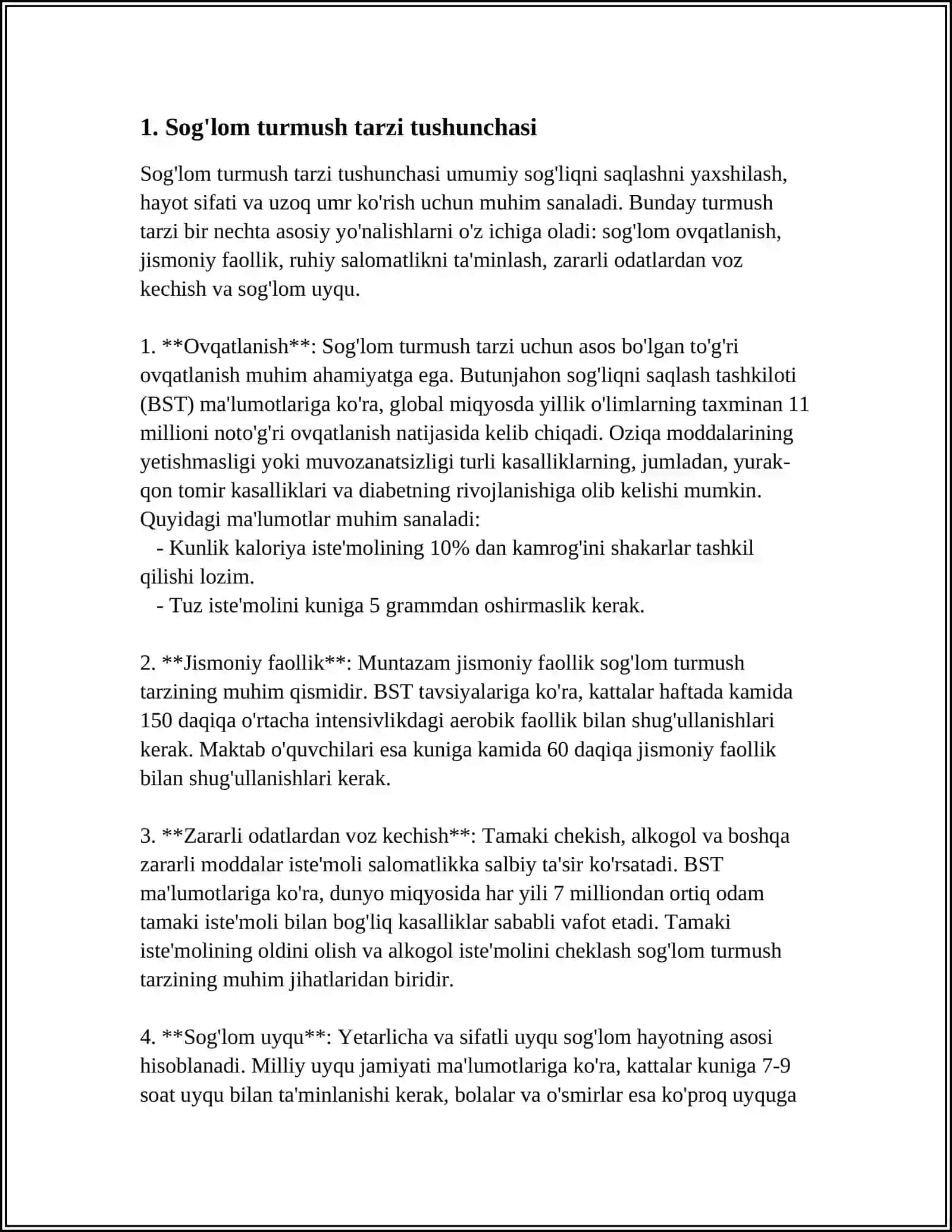 SOĞLOM TURMUSH TARZI VA TÕĞRI OVQATLANISH 4