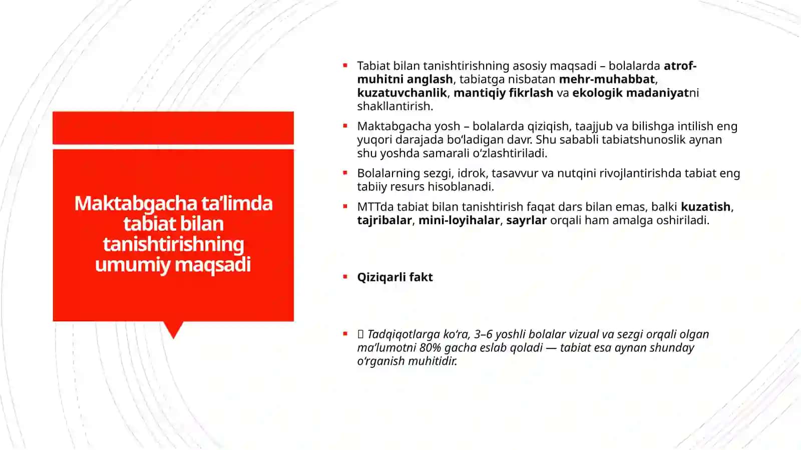 Maktabgacha ta’limda tabiat bilan tanishtirish 4