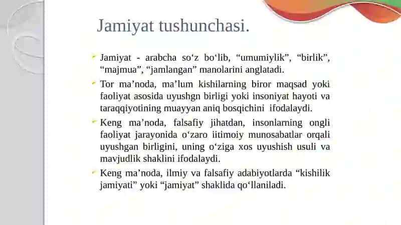 Jamiyat falsafasi 4