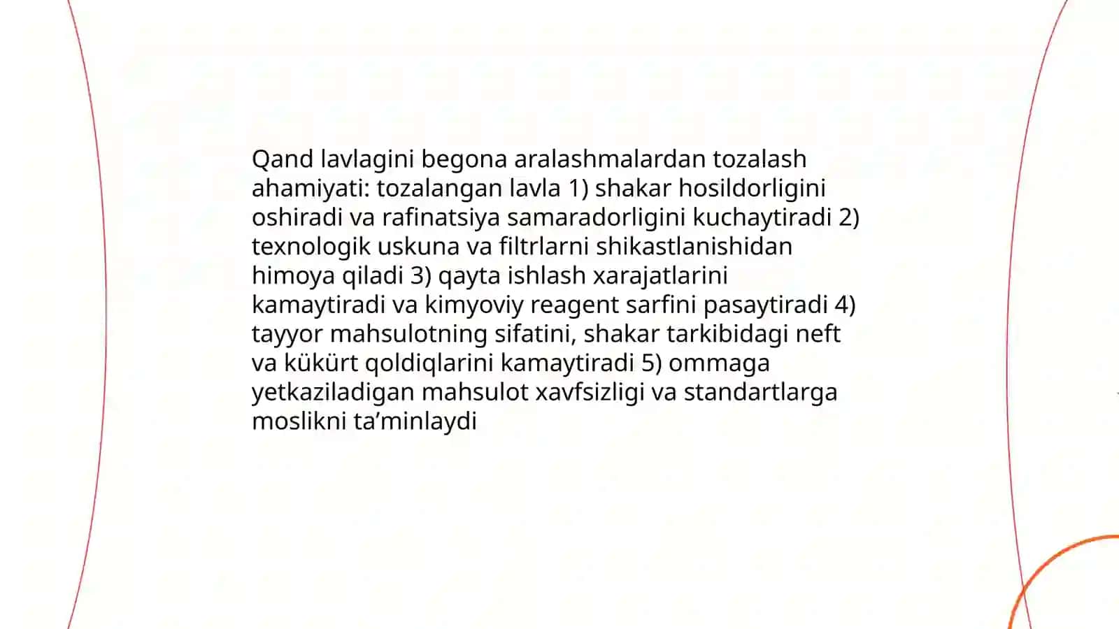 Qand lavlagini begona aralashmalardan tozalash 4