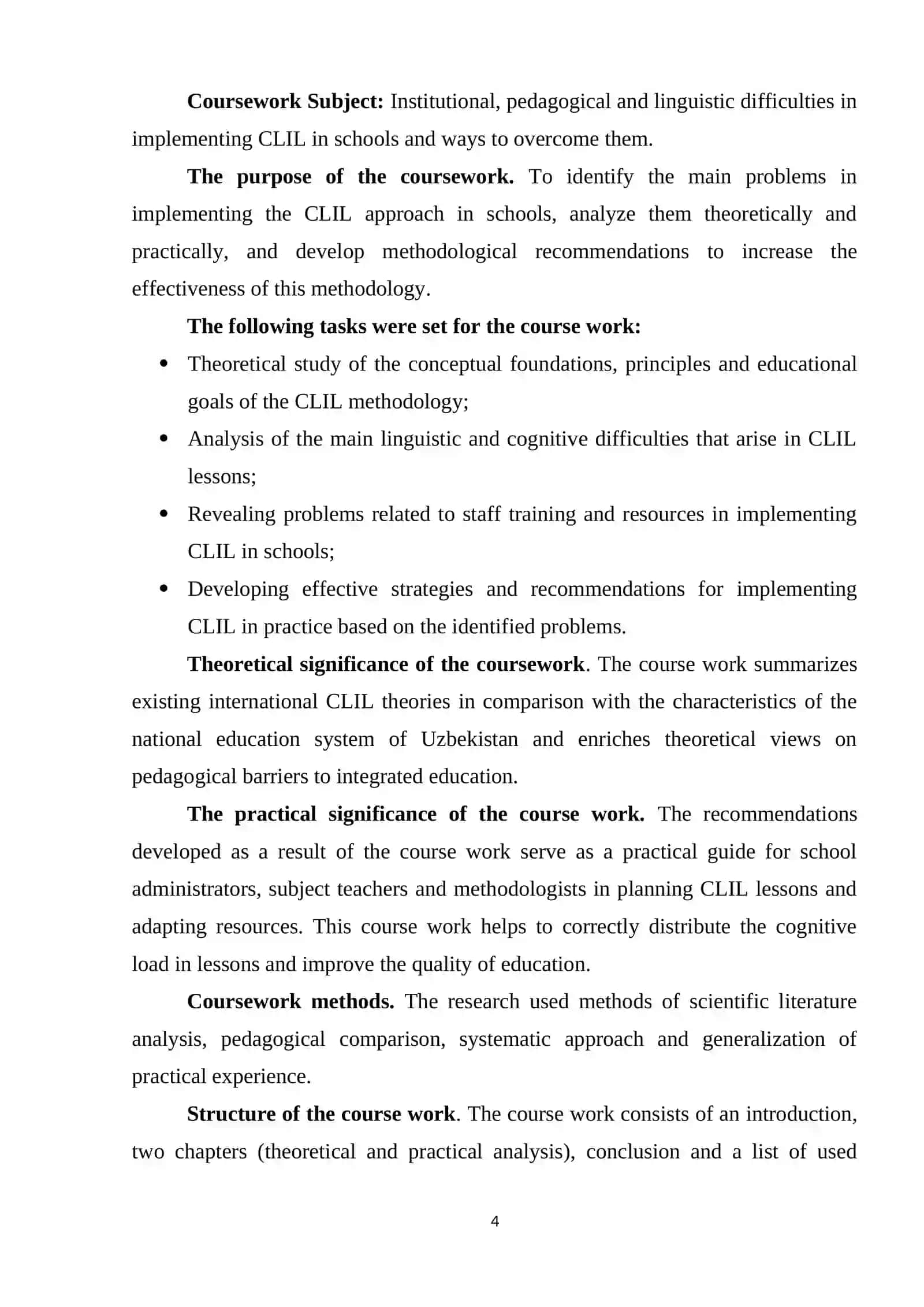 CLIL IMPLEMENTATION 4