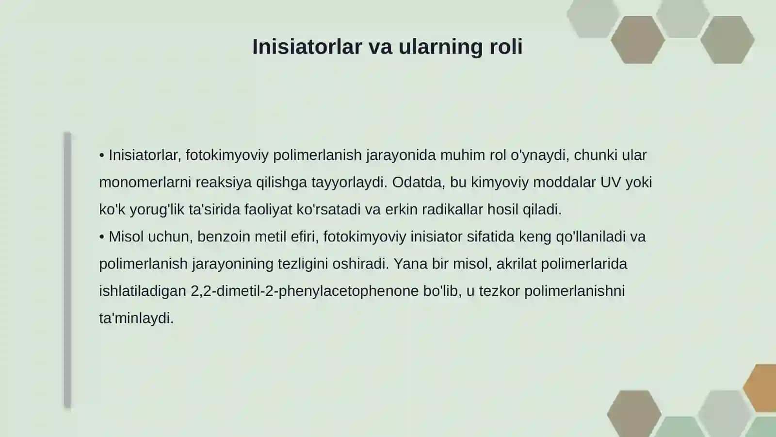 Fotokimyoviy polimerlanish.asoslari 4