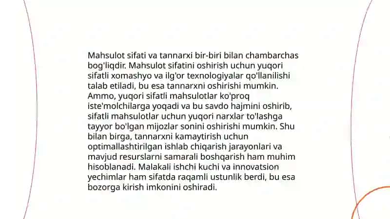Sanoatda tannarx 4