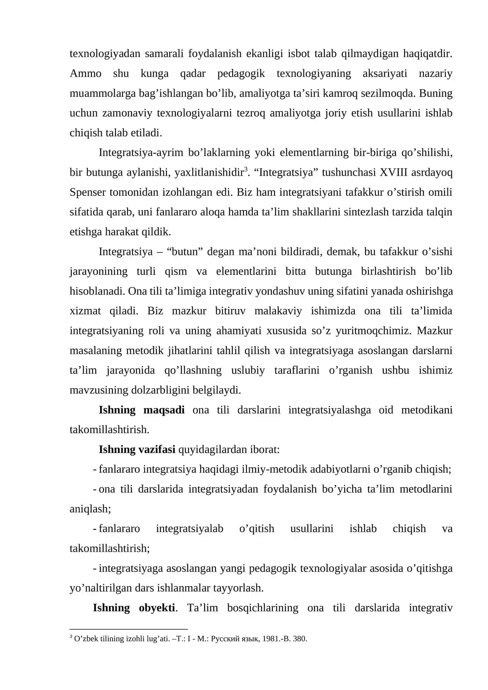 "ONA TILINI O'QITISHDA INTEGRATIV YONDASHUV VA UNING MOHIYATI" 4