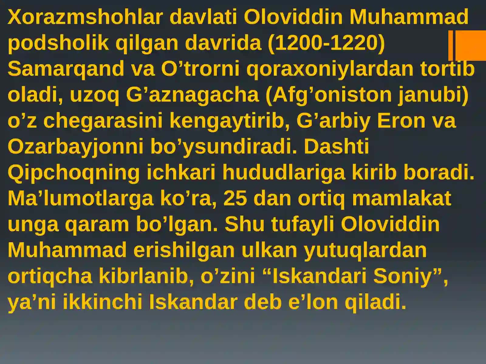 Movarounnahr Chig‘atoy ulusi tarkibida 4