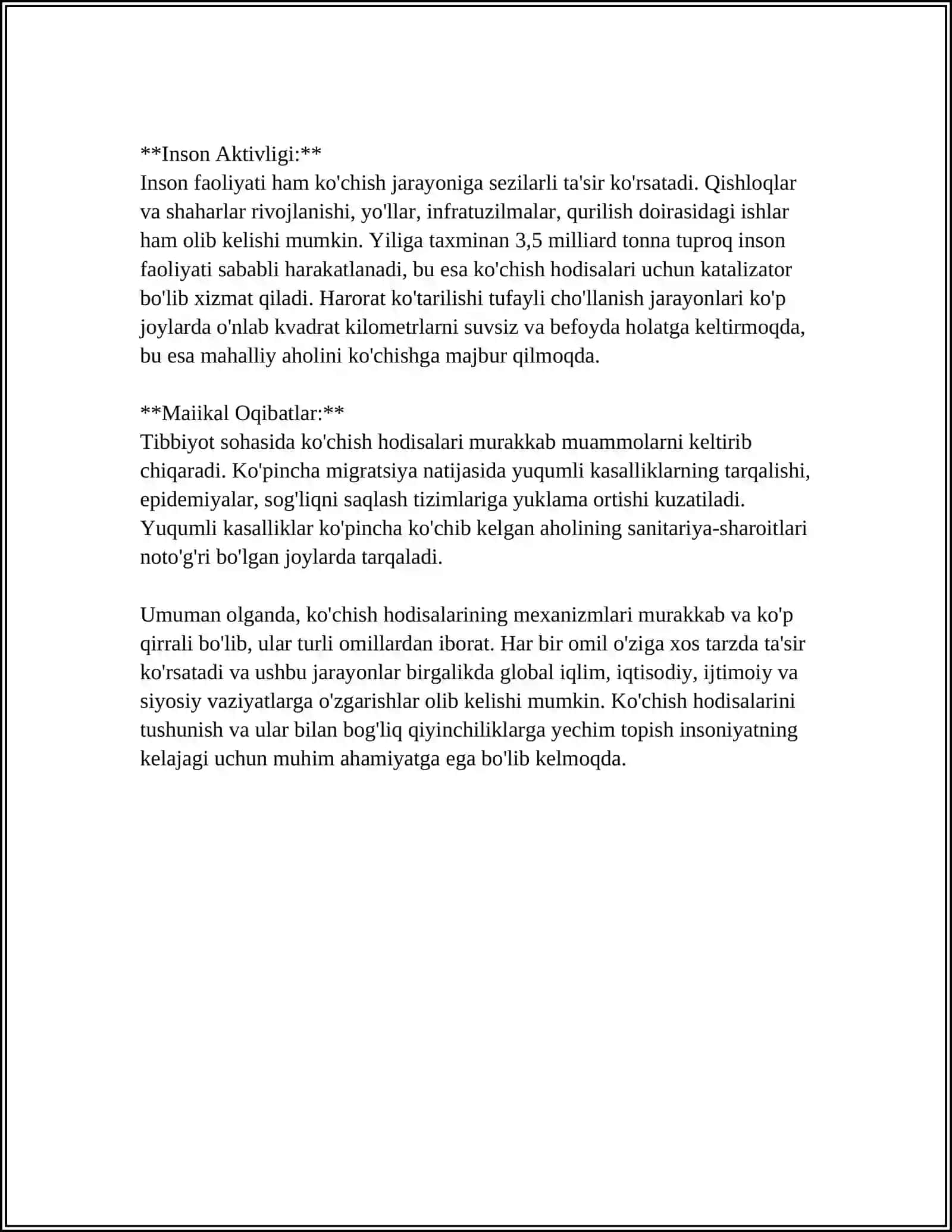 KO'CHISH HODISASI.DIFUZIYA.ISSIQLIK O'TKAZUVCHANLIKVA QOVUSHQOQLIK 4