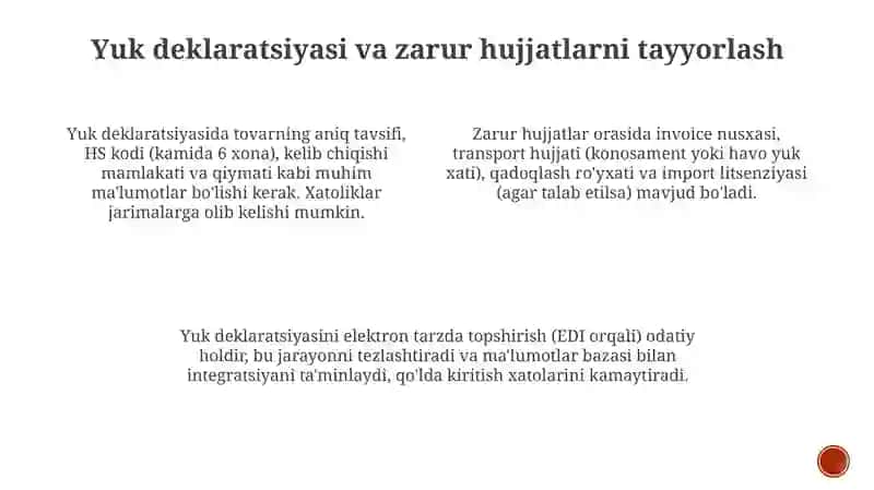 Bojxonarasmiylashtiruvi va uning bosqichlari 4
