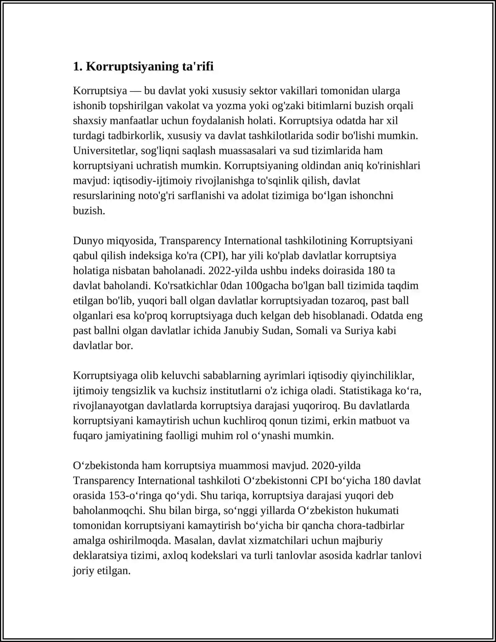 "KORUSYANING MOHIYATI VA UNING OQIBATLARI"MAVZUSDA VIKTORINA ÔTKAZISH VIDEOROLIKLAR TANLOVINI TASHKIL ETISH 4