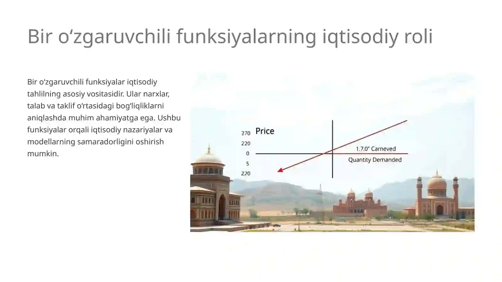 Bir va ko‘p o‘zgaruvchili funksiyalar va ularning iqtisodiy jarayonlardagi o‘rni 4