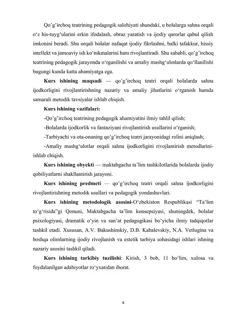 Qo’g’irchoq teatri orqali sahna ijodkorligini rivojlantirish 4