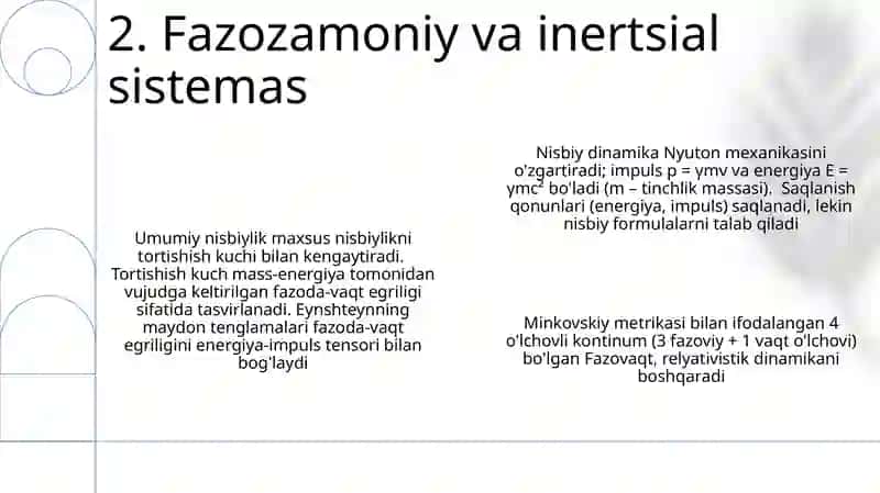 Relyativistik dinamika elementlari 4