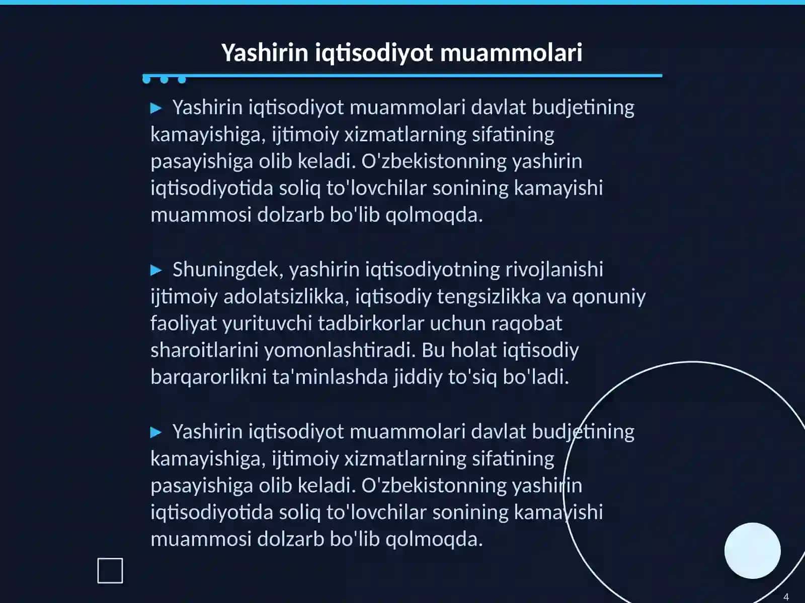 AI bilan yashirin iqtisodiyot muammolarini bartaraf etish, yechim va yo'llari 4