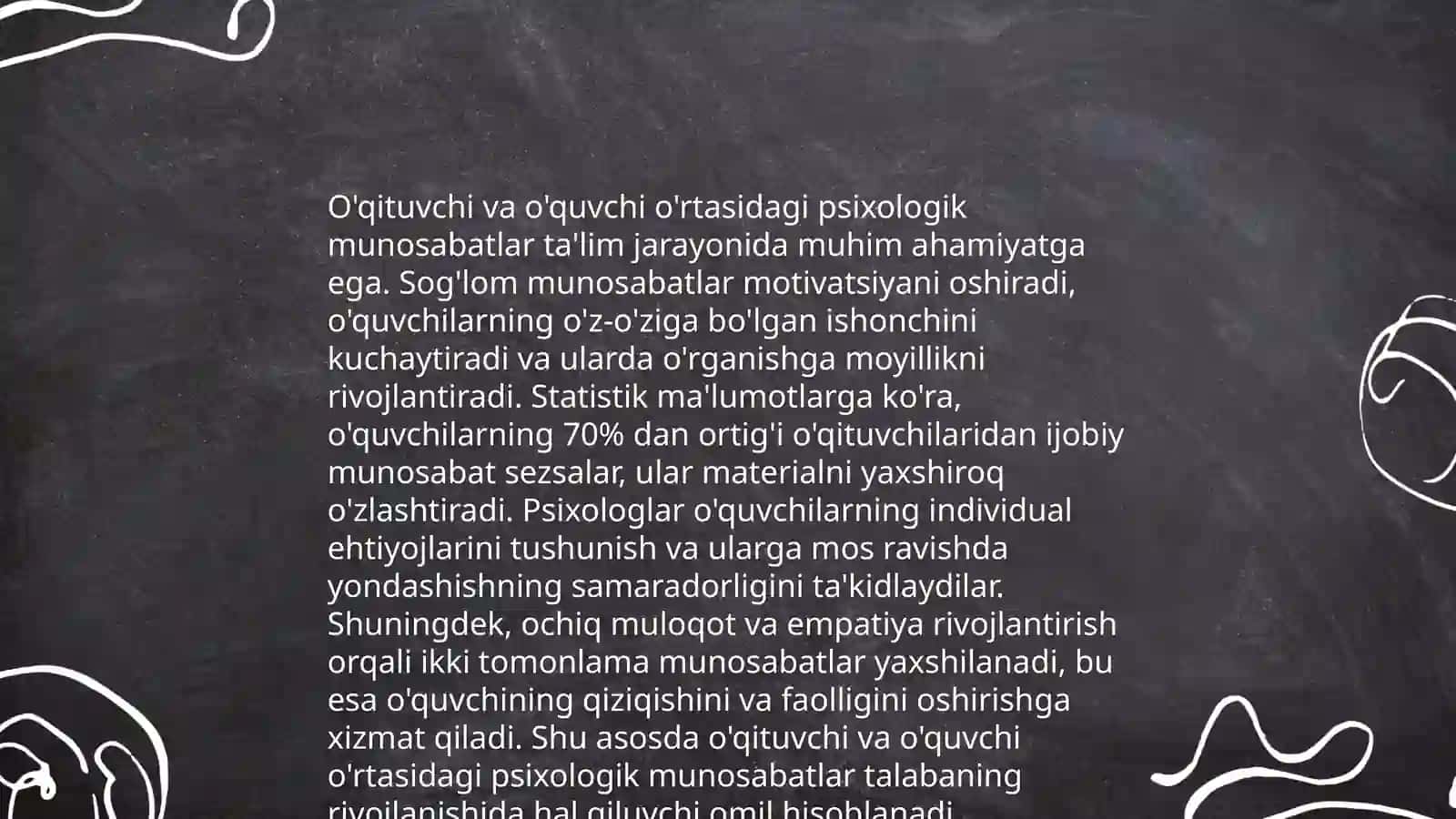 Pedagogik faoliyatda psixologiyaning o'rni 4