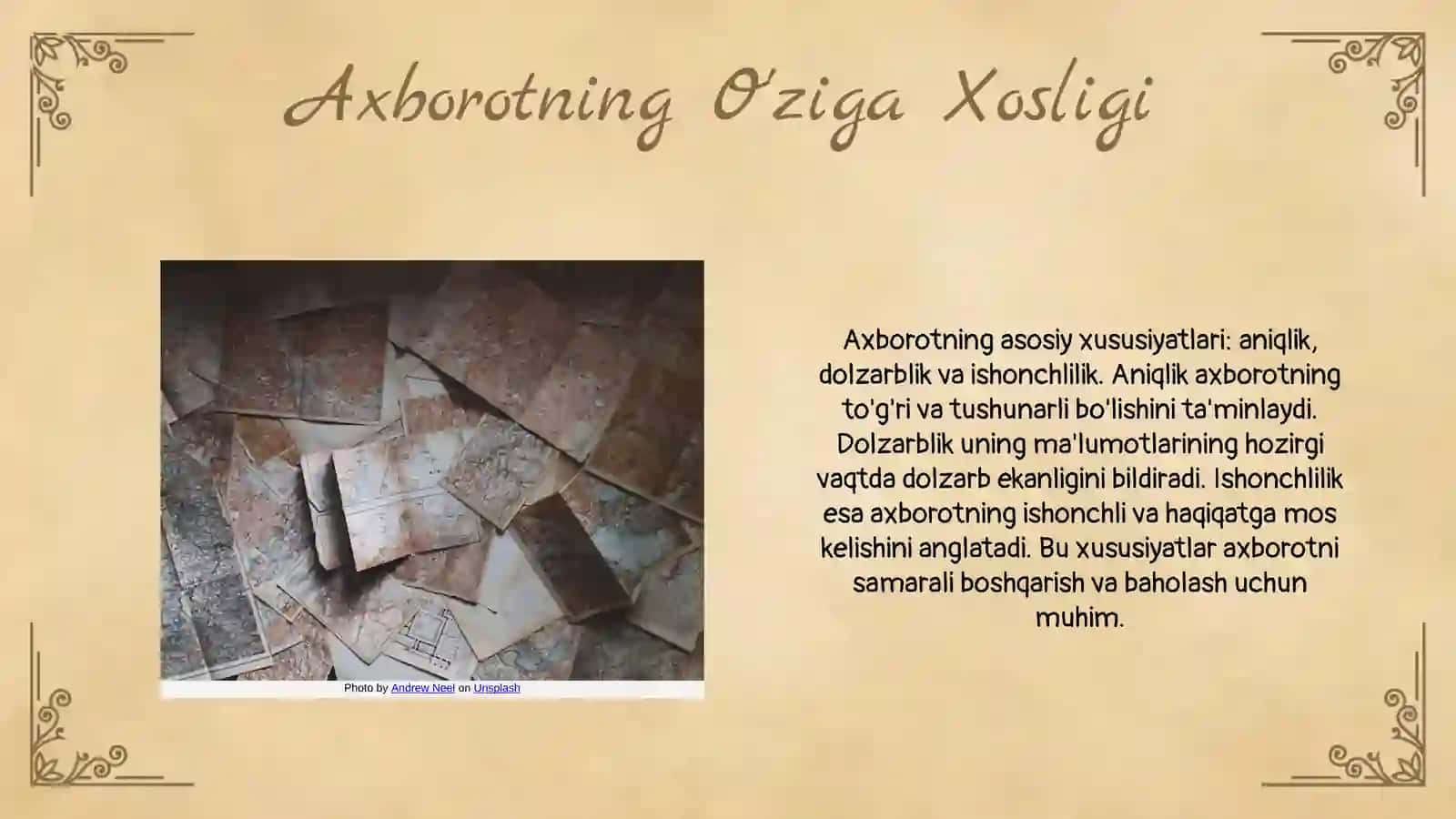 Axborot nima va uning manbalari 4