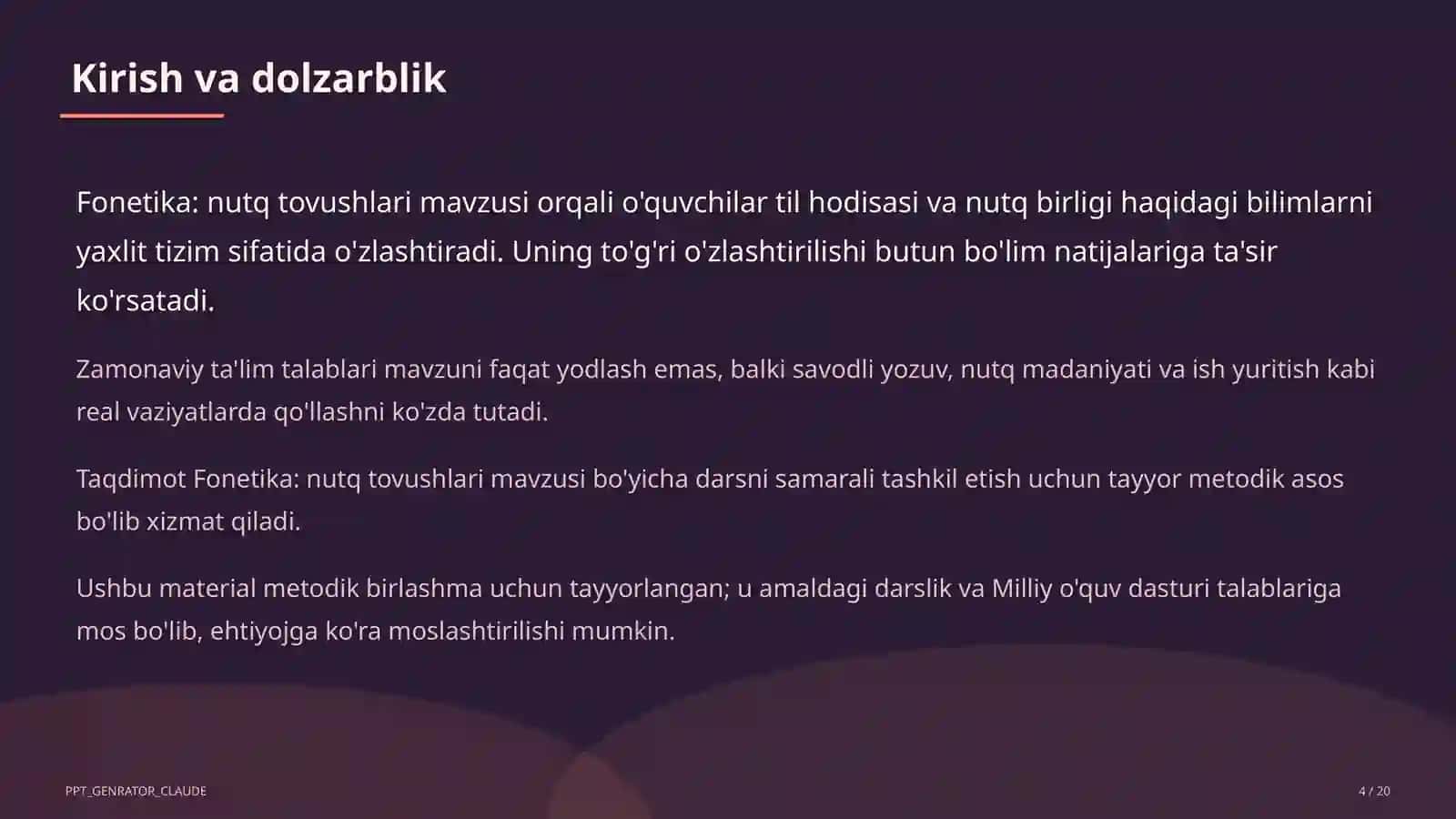 Fonetika: nutq tovushlari (5-sinf) 4