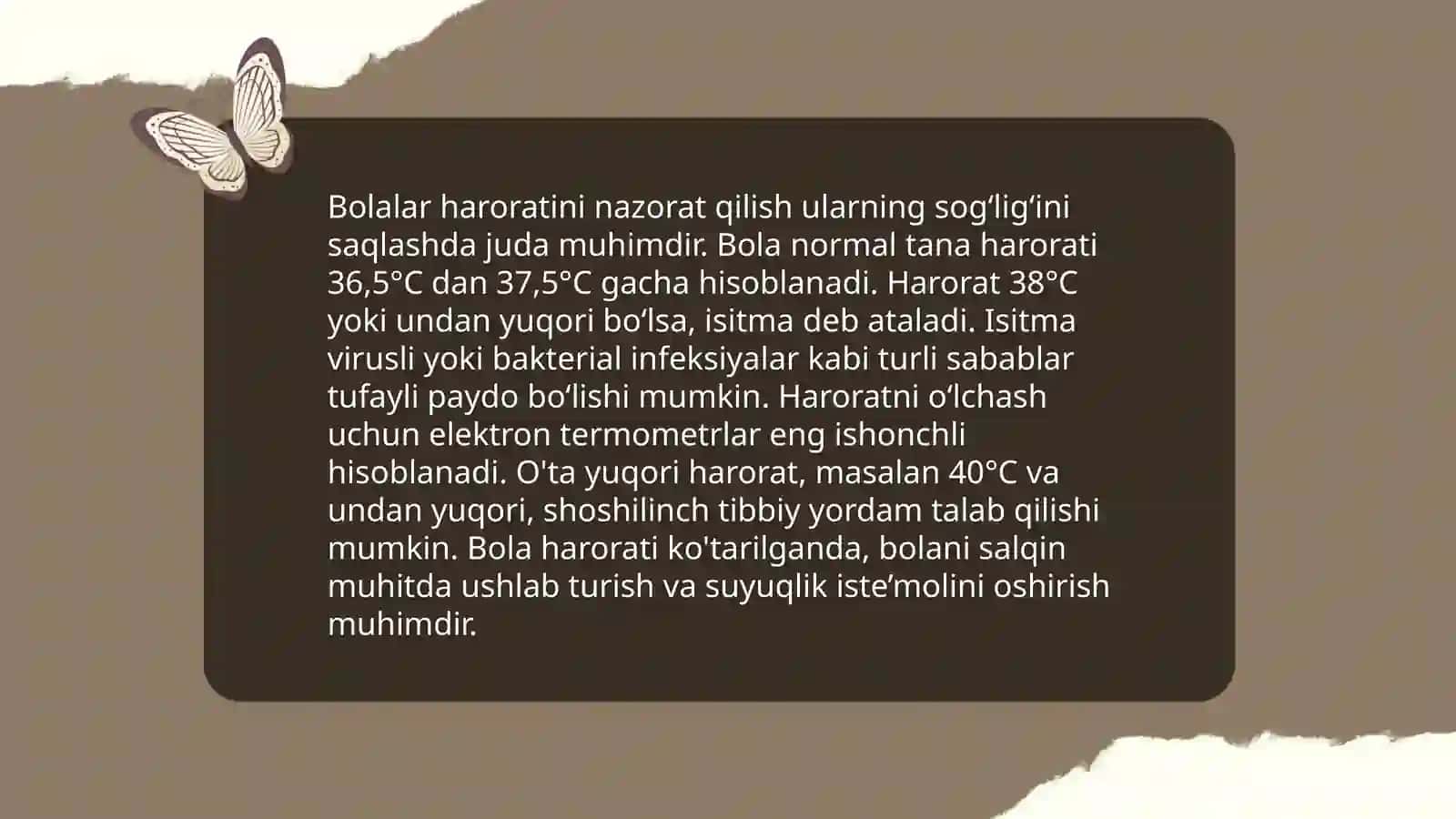 Teri kassaliklari bòlgan bolalarni kuzatish va parvarish qilish 4
