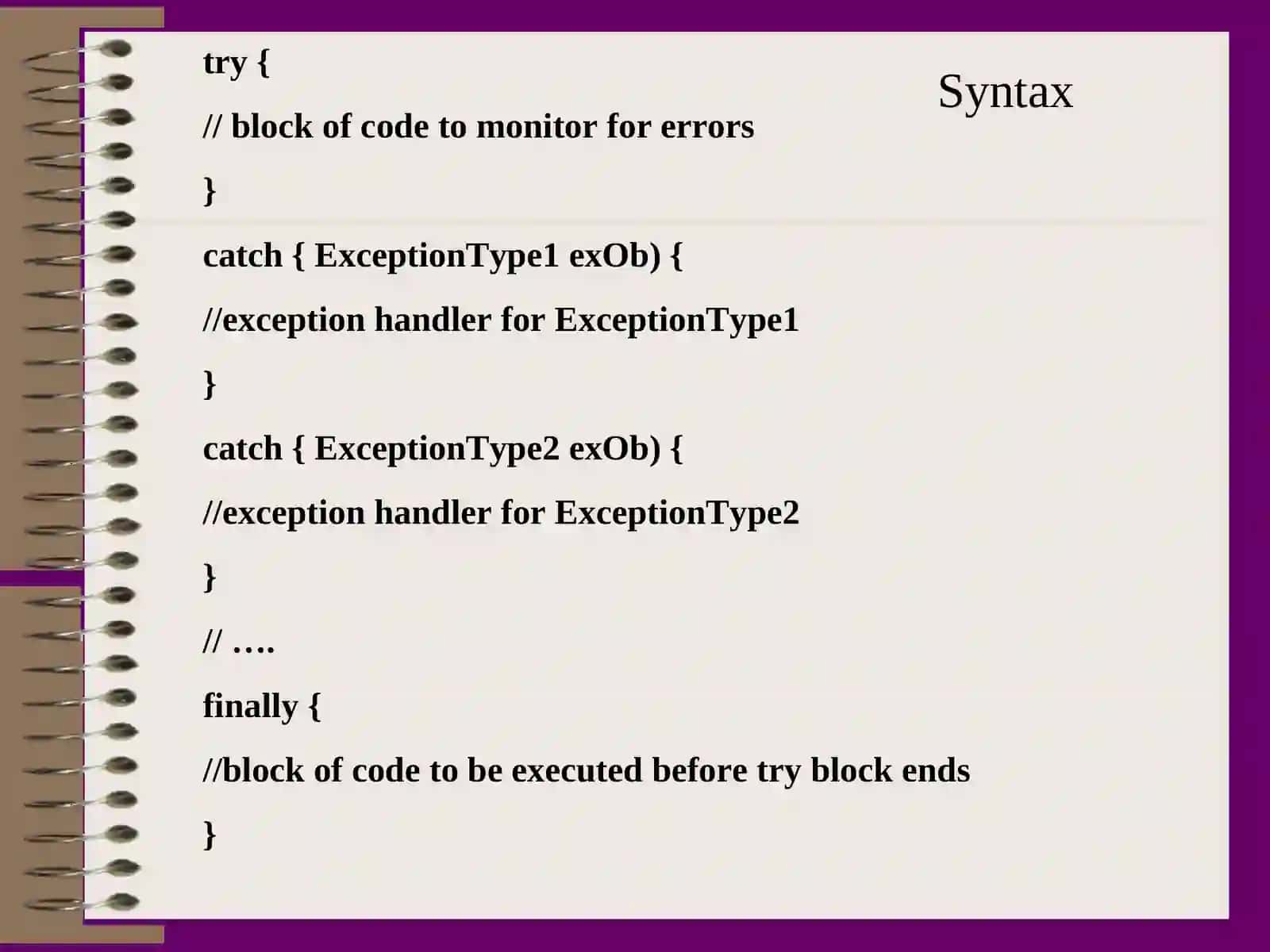 Exception Handling 4