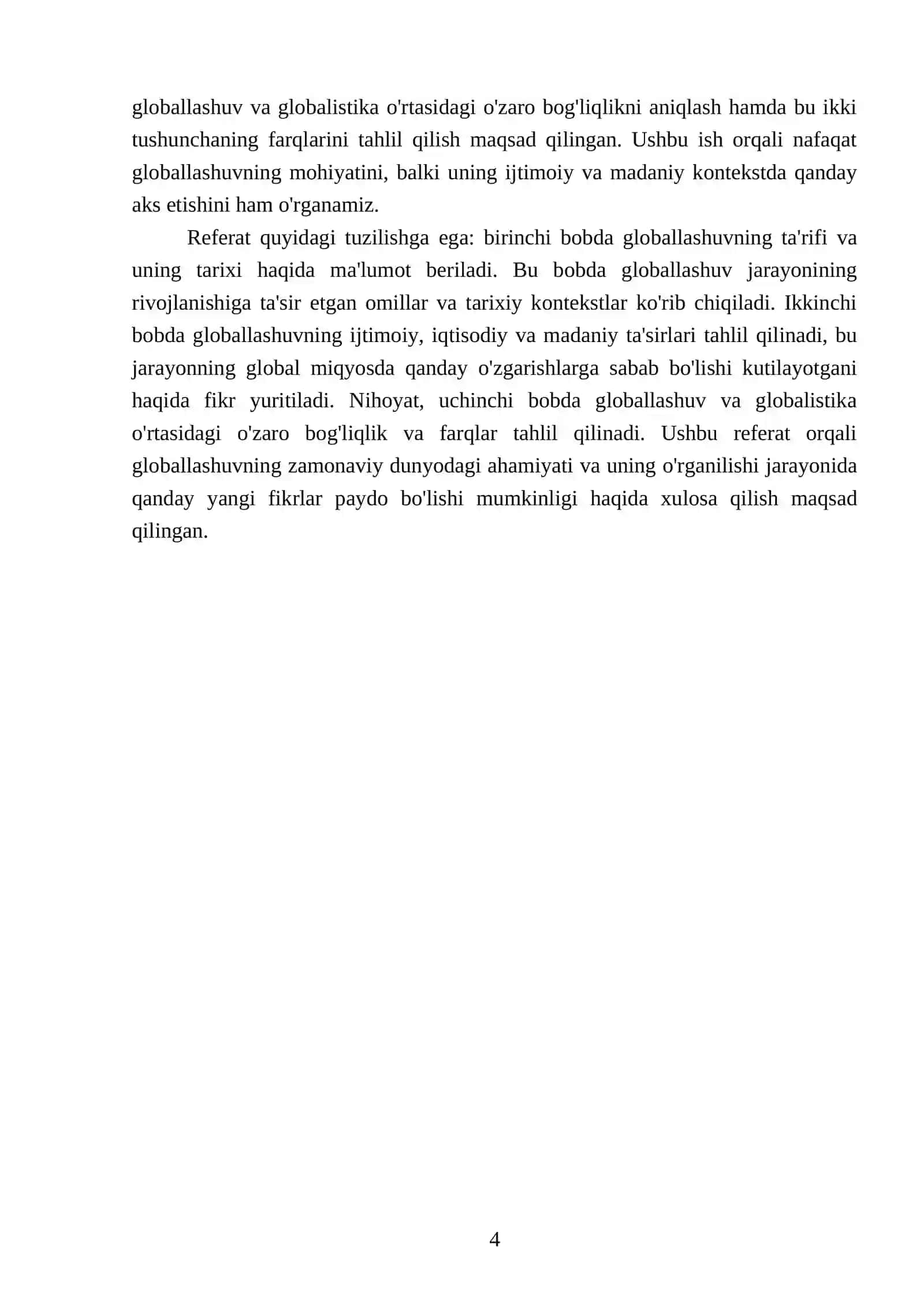 Globallashuv - yangi falsafiy mavzu. Globallashuv hodisasi va globalistika 4