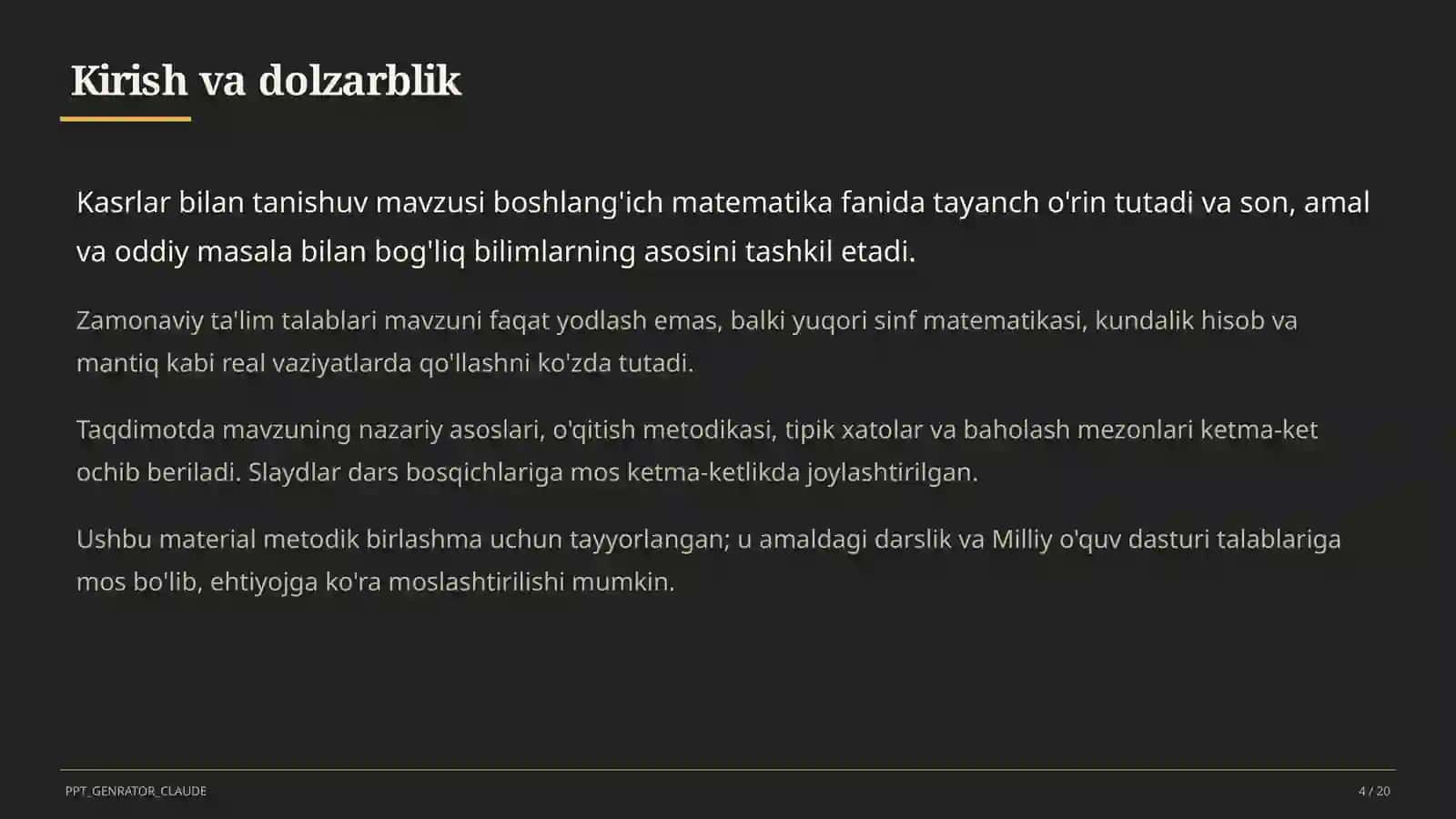 Kasrlar bilan tanishuv (4-sinf) 4