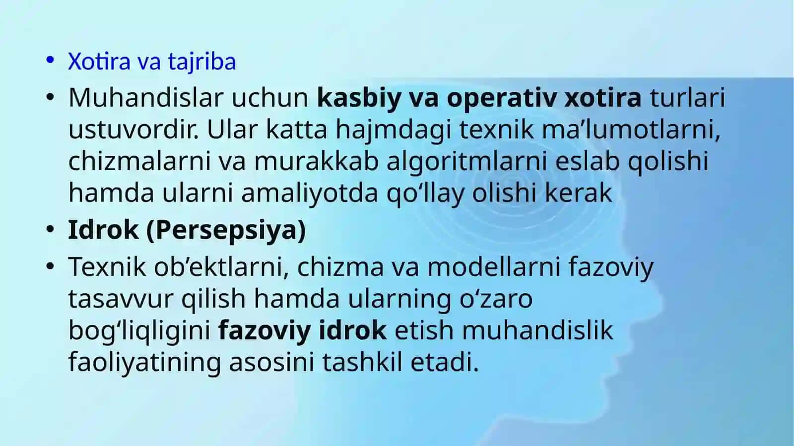 MUHANDIS XODIMLAR SHAXSINING BILISH FAOLIYATINING PSIXOLOGIK TAVSIFI 4