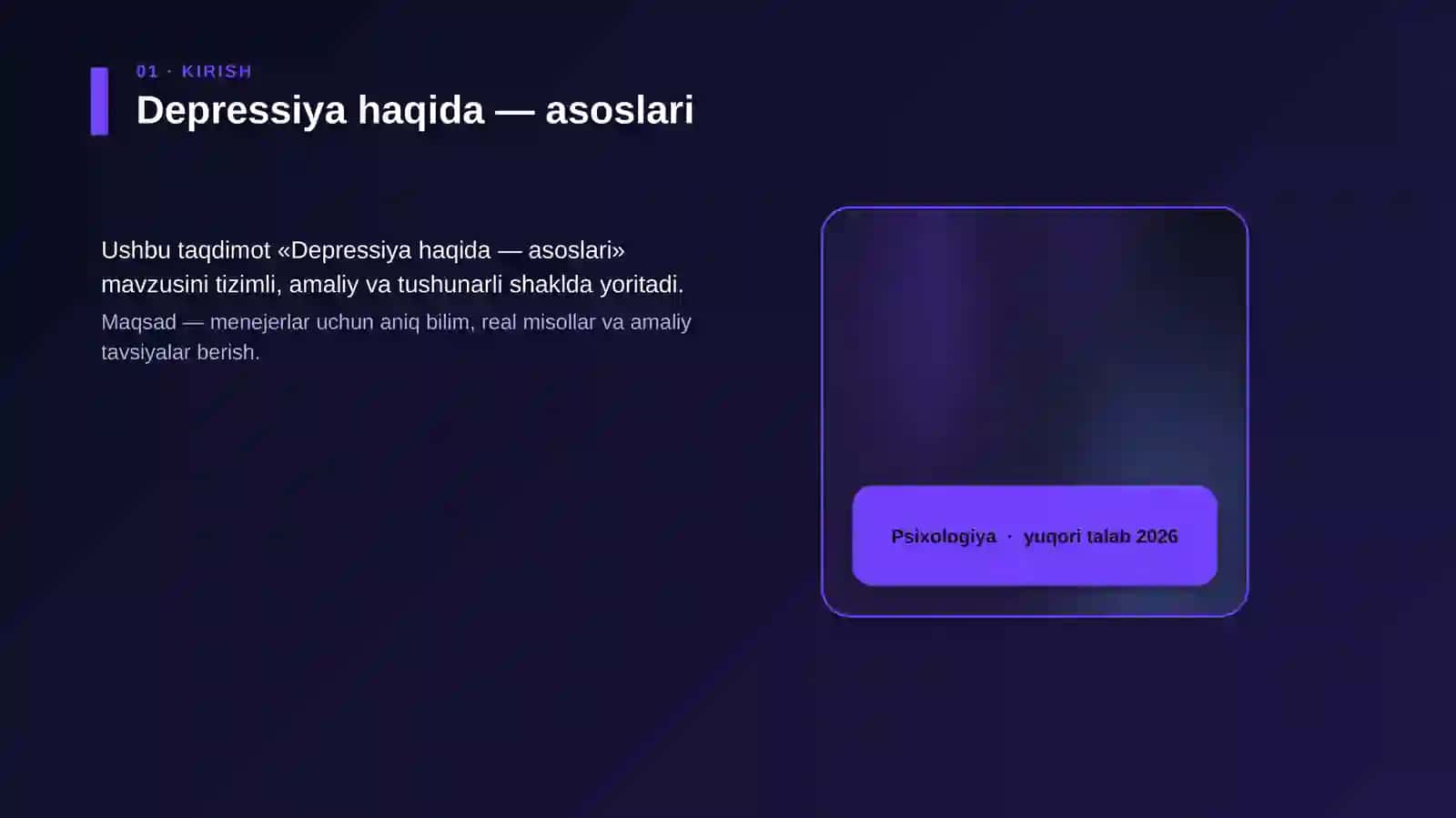 Depressiya haqida — asoslari 4