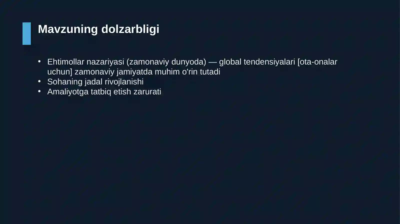 Ehtimollar nazariyasi (zamonaviy dunyoda) — global tendensiyalari [ota-onalar uchun] 4