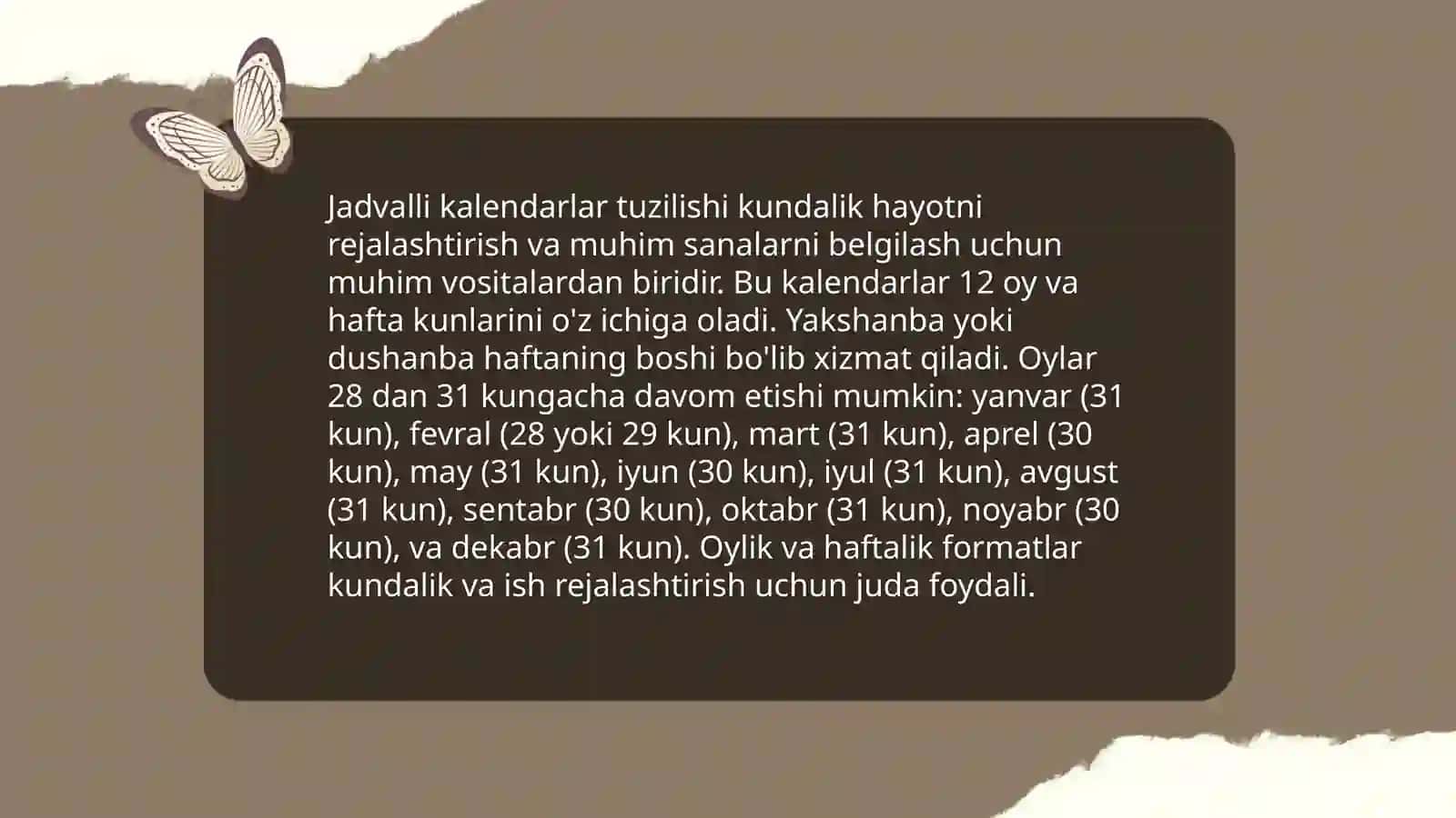 Jadvalli kalendarlar 4