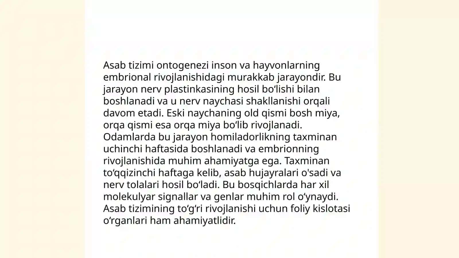 Umurtqalilarda azolar va azolar tizimi ontofilogenezi 4