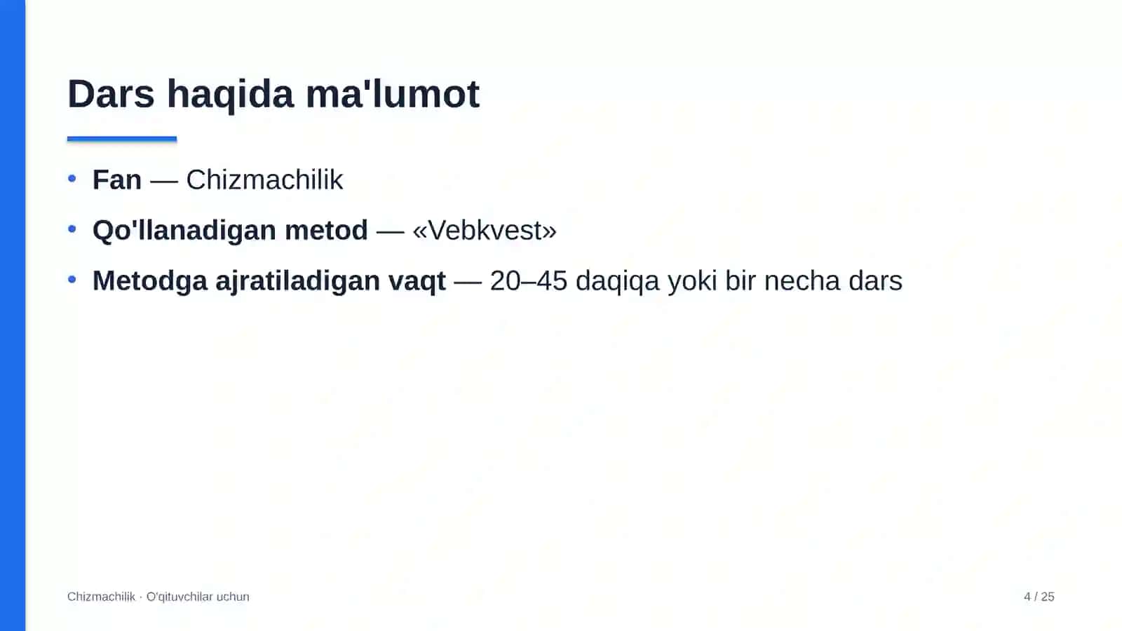 chizmachilik darslarida vebkvest metodidan foydalanish 4800 4