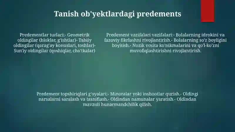 Bolalarni Predmentlar Shakli Bilan Tanishtirish Vazifalari 4