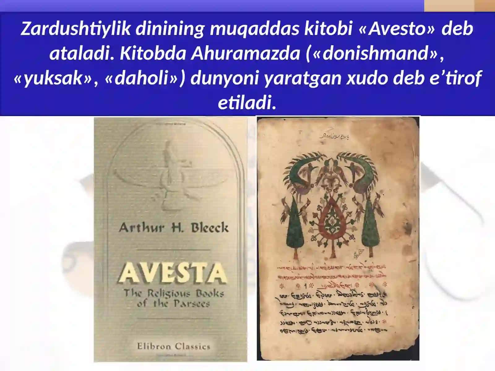 «Avesto»vaZardushtiylik 4