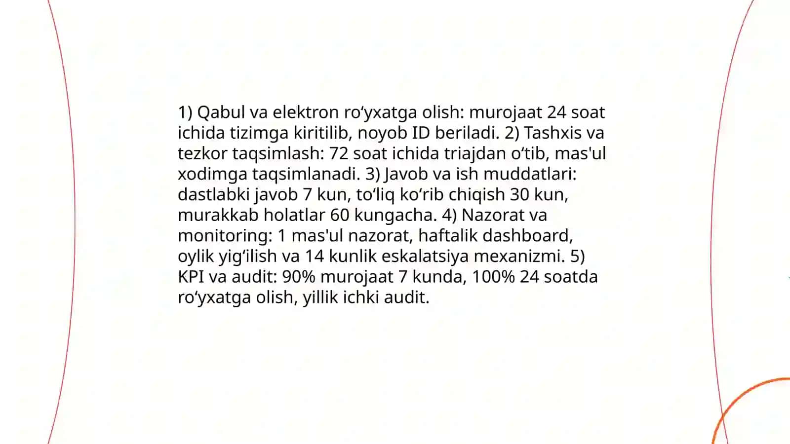 Prokuratura organlarida ariza, shikoyat va (taklif) murojatlari boʻyicha ishlashni taklif qilish 4