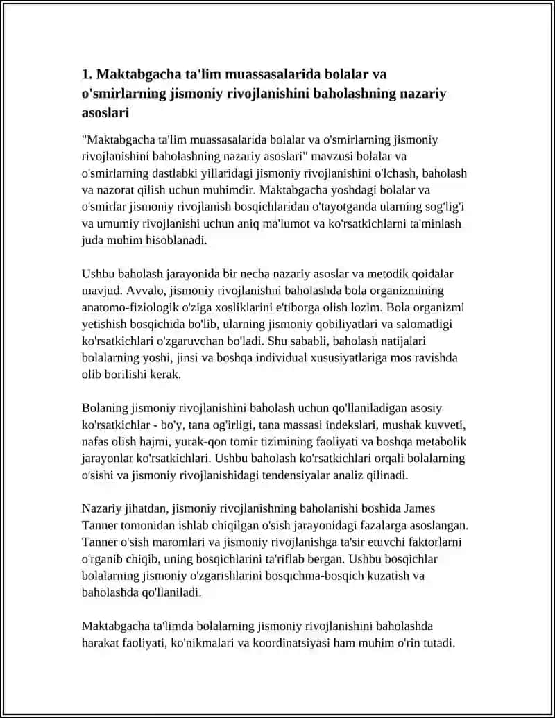 Maktabgacha ta'lim muassasalarida bolalar va o'smirlarning jismoniy rivojlanishini baholashning nazariy asoslari 4